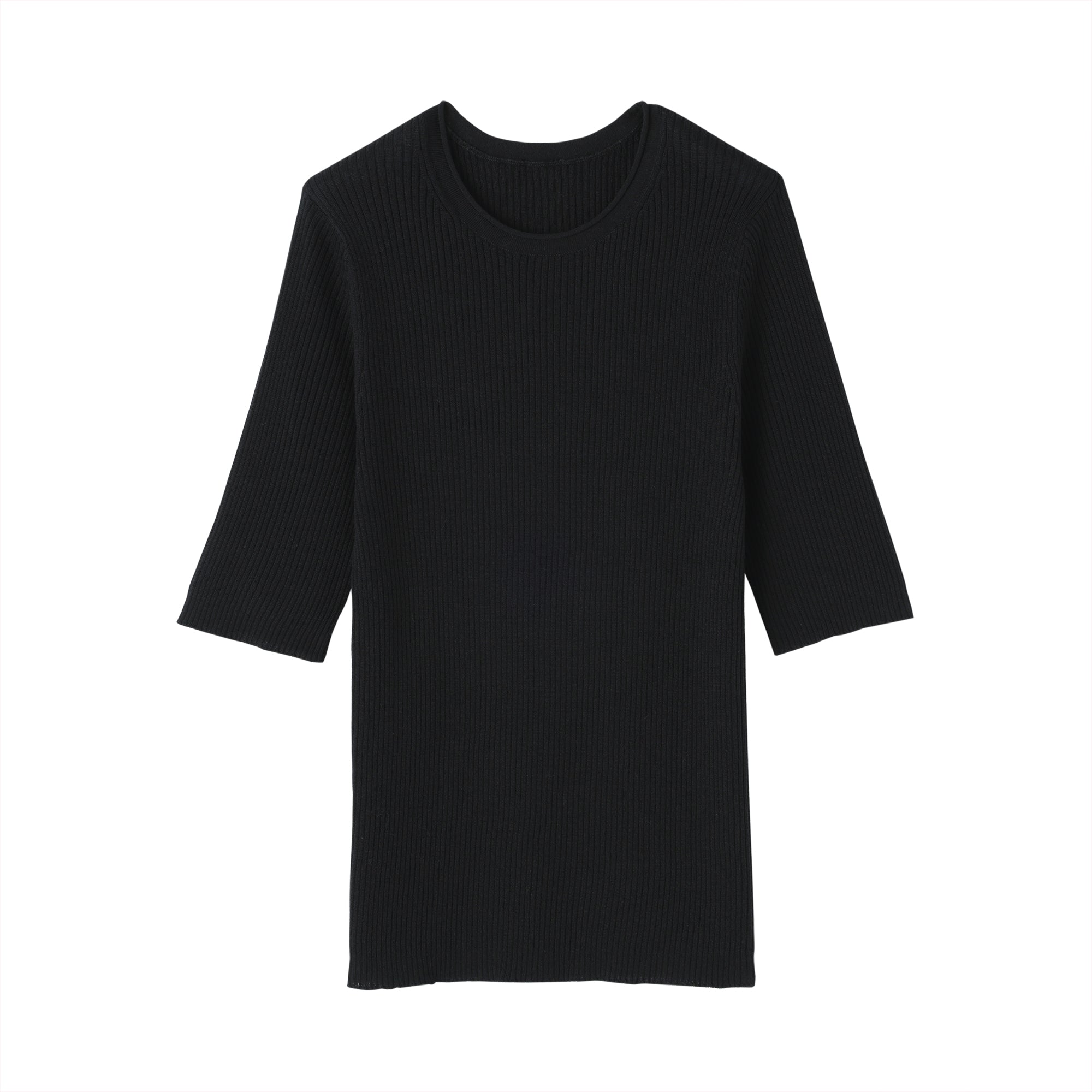 Lyocell Blend Half Sleeve Sweater