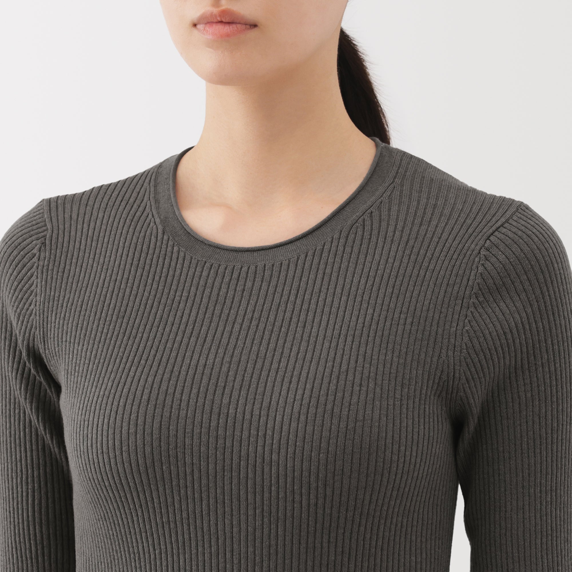 Lyocell Blend Half Sleeve Sweater