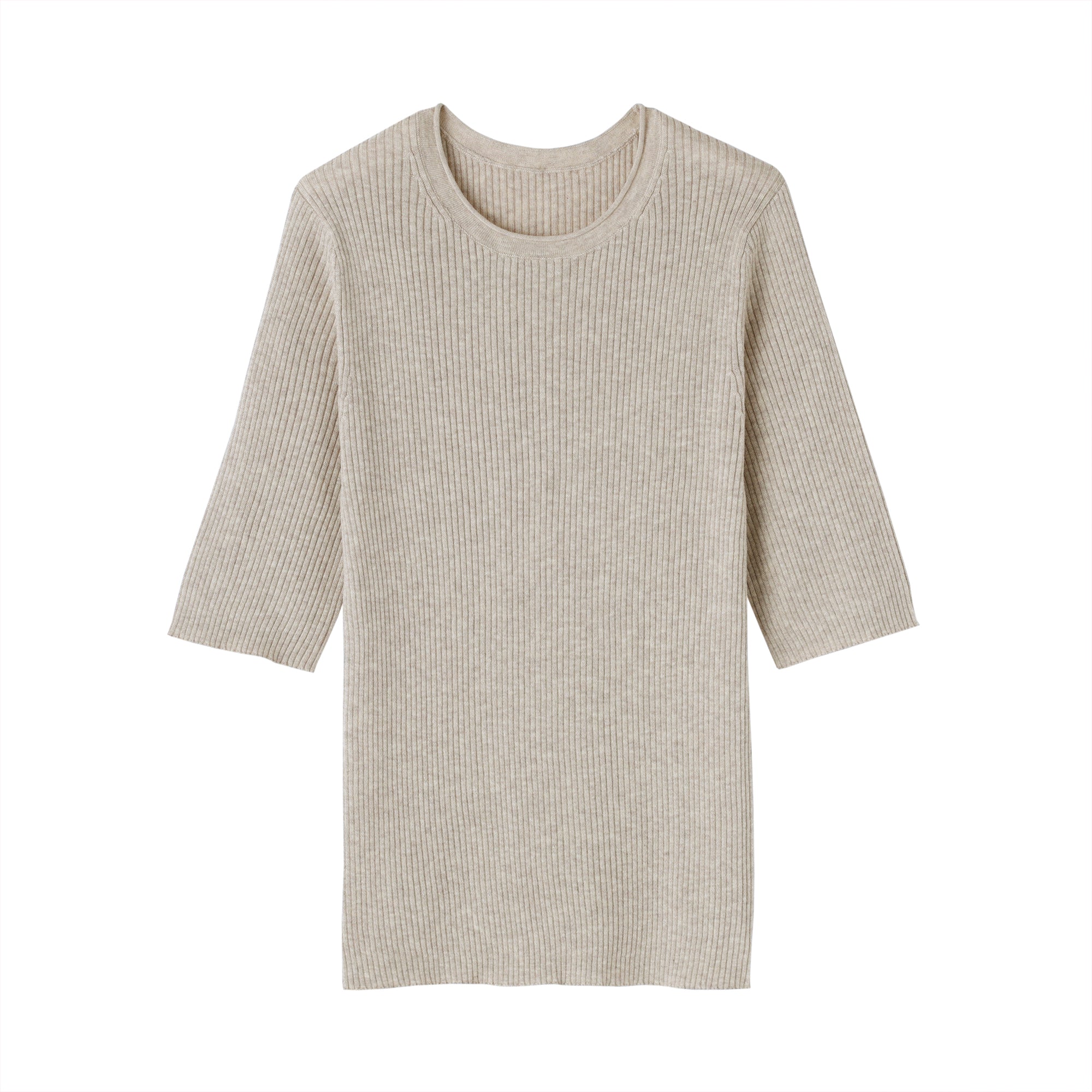 Lyocell Blend Half Sleeve Sweater