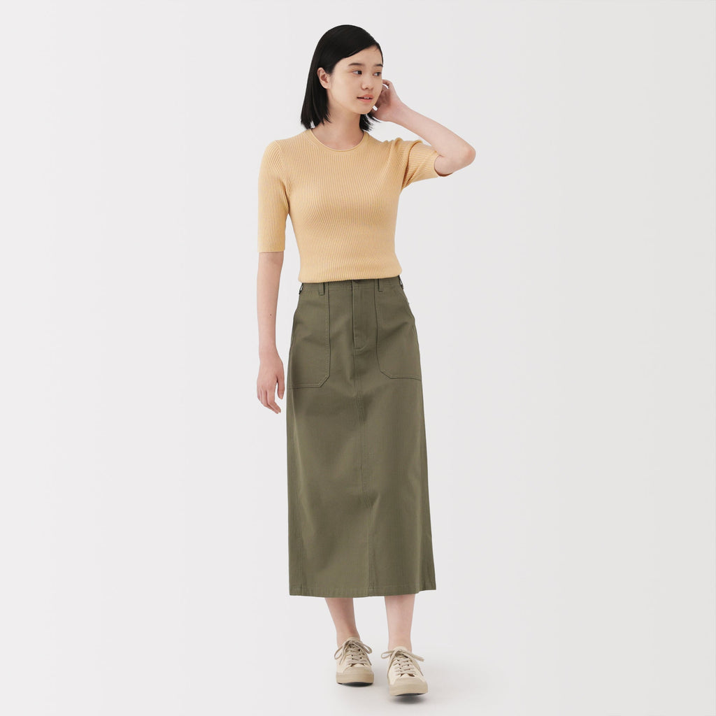 Lyocell Blend Half Sleeve Sweater