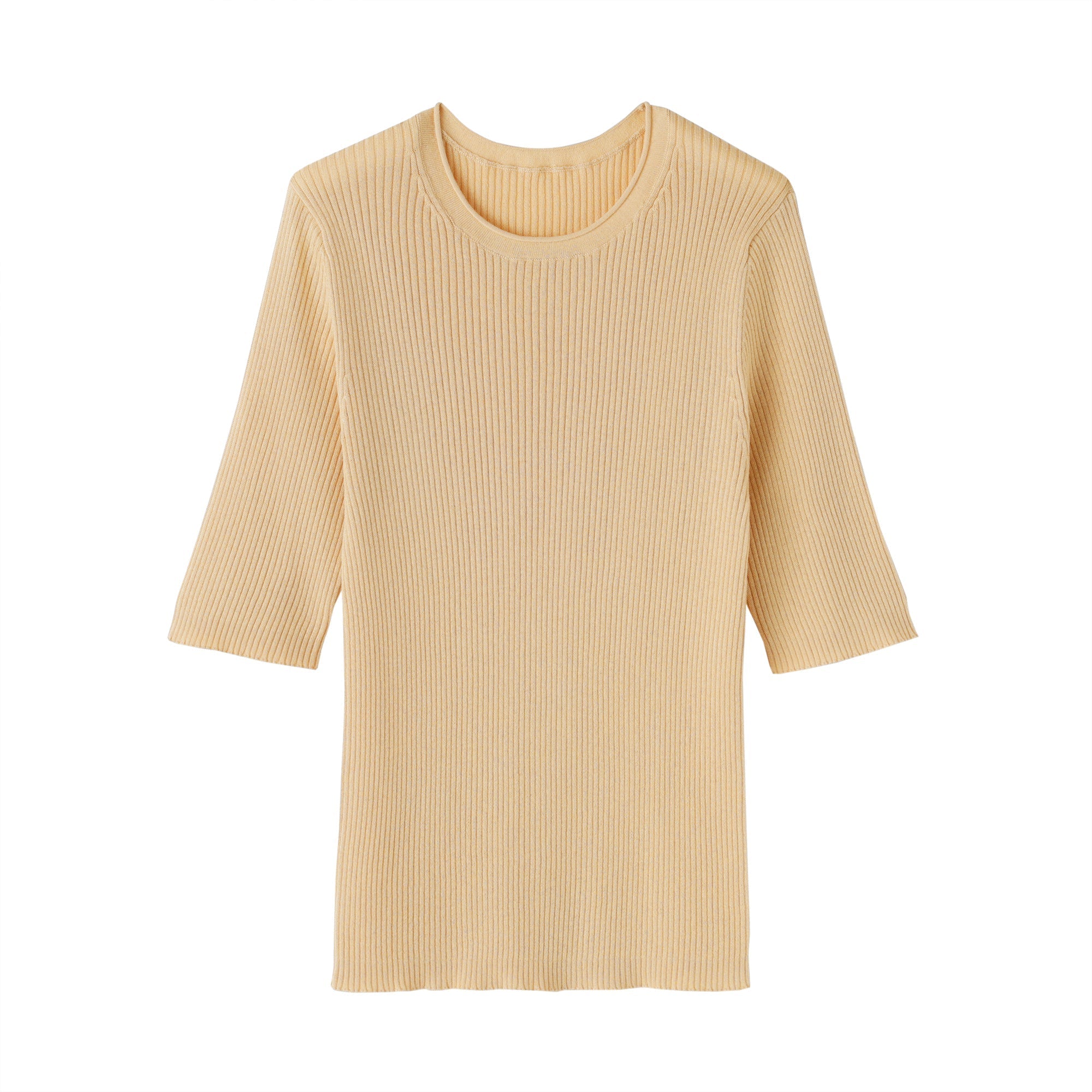Lyocell Blend Half Sleeve Sweater