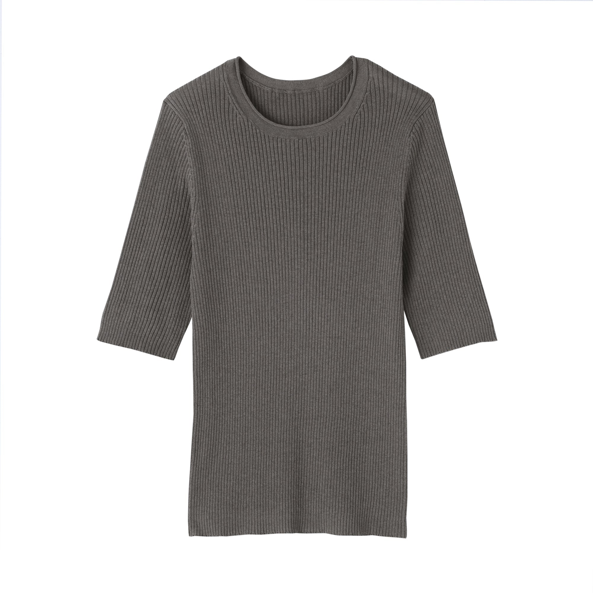 Lyocell Blend Half Sleeve Sweater