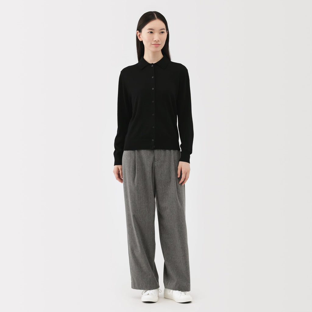Wool Polo Cardigan