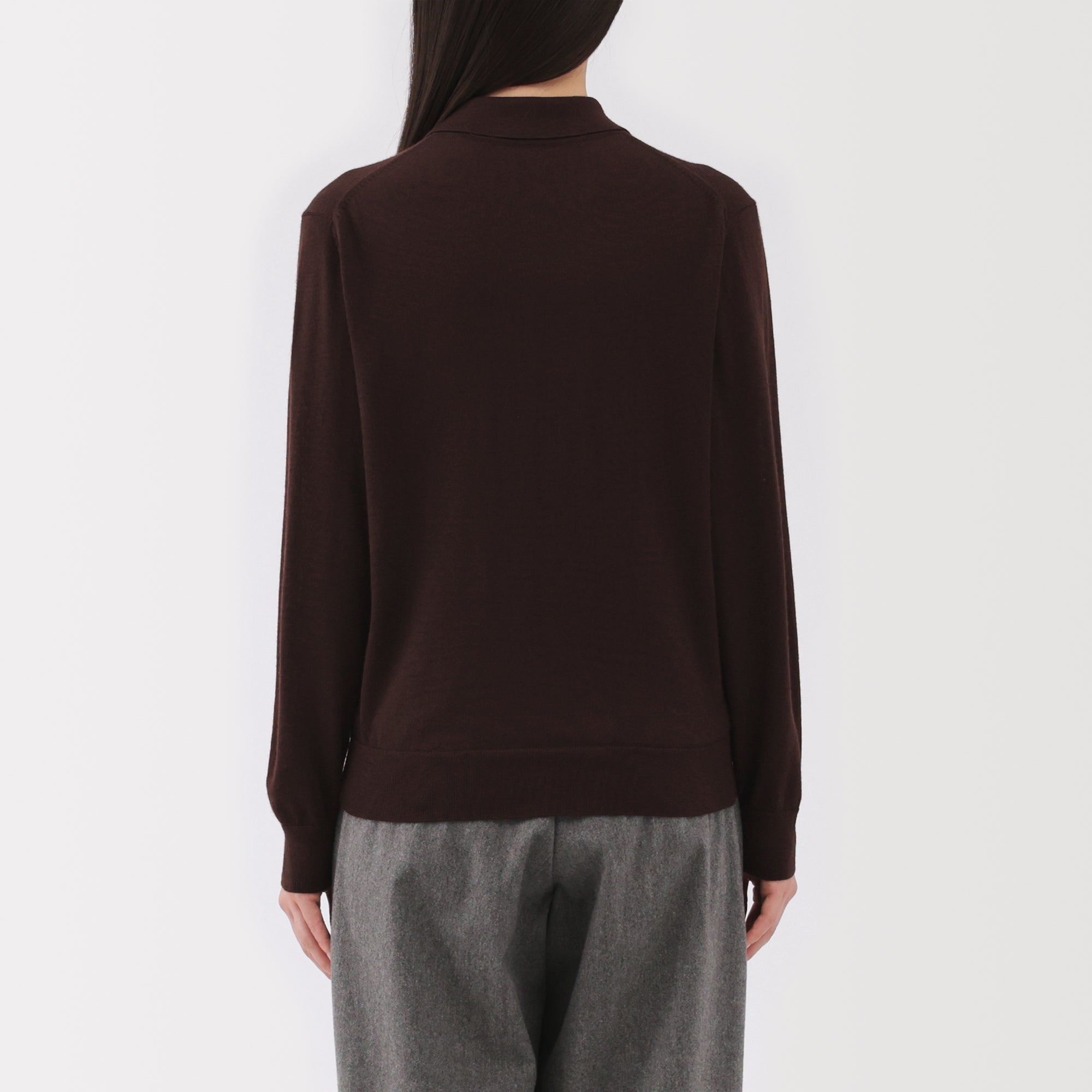 Wool Polo Cardigan