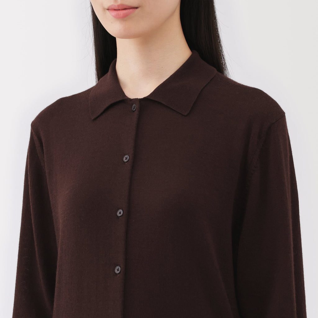 Wool Polo Cardigan