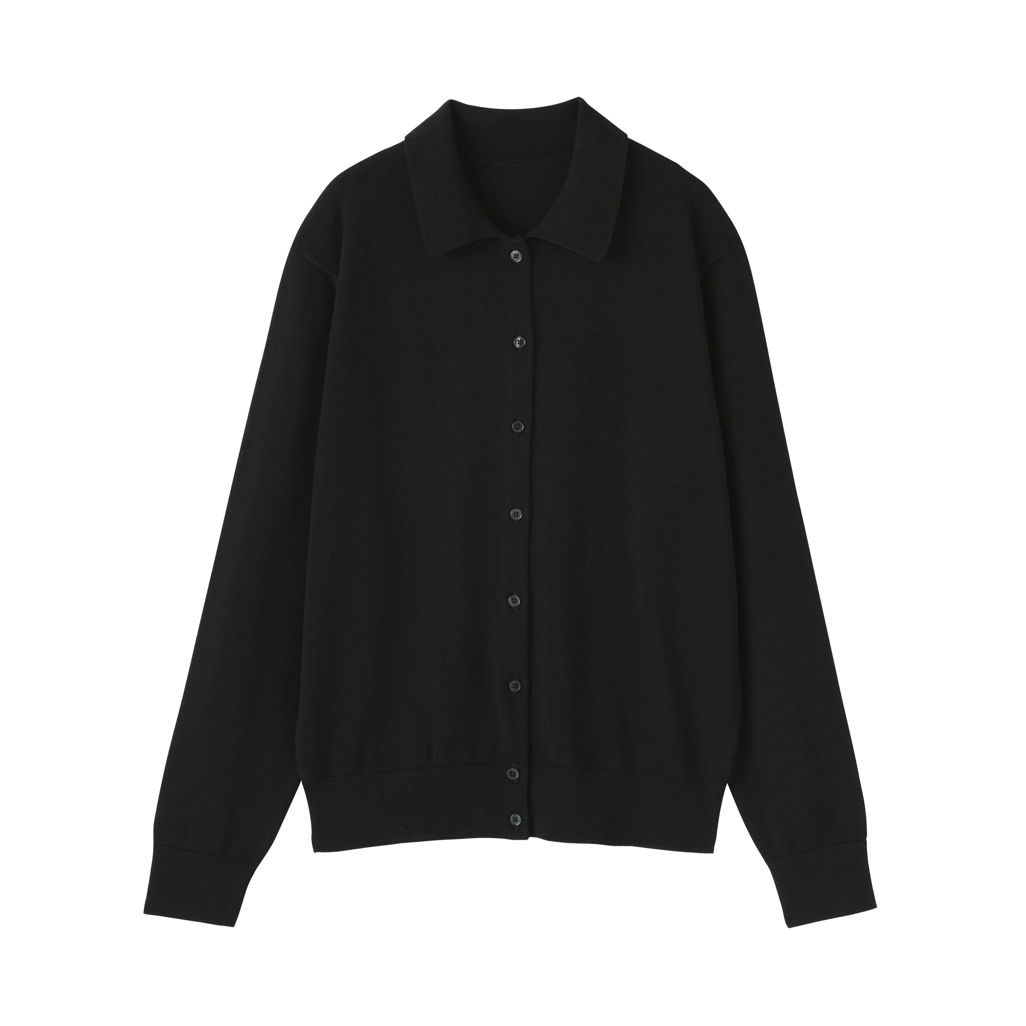 Wool Polo Cardigan