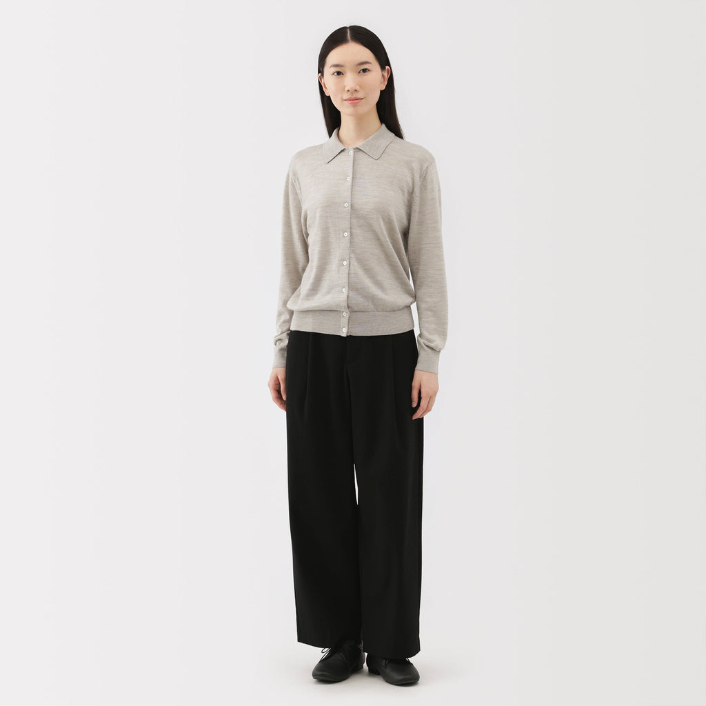 Wool Polo Cardigan