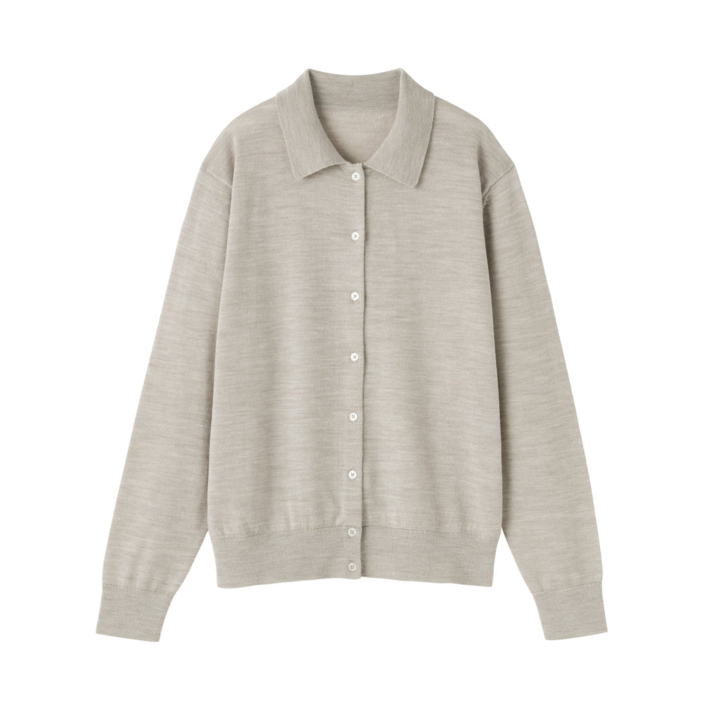 Wool Polo Cardigan