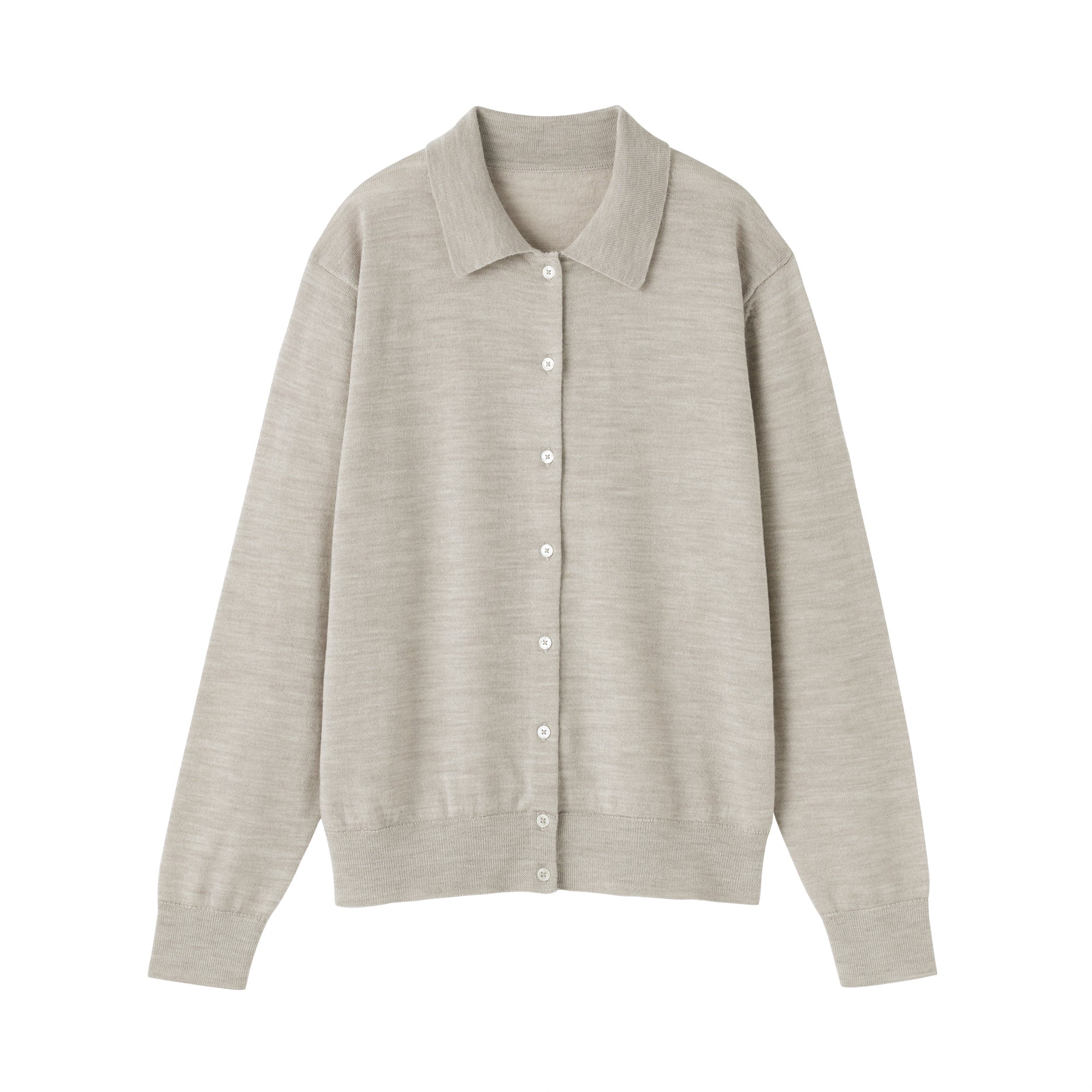 Wool Polo Cardigan
