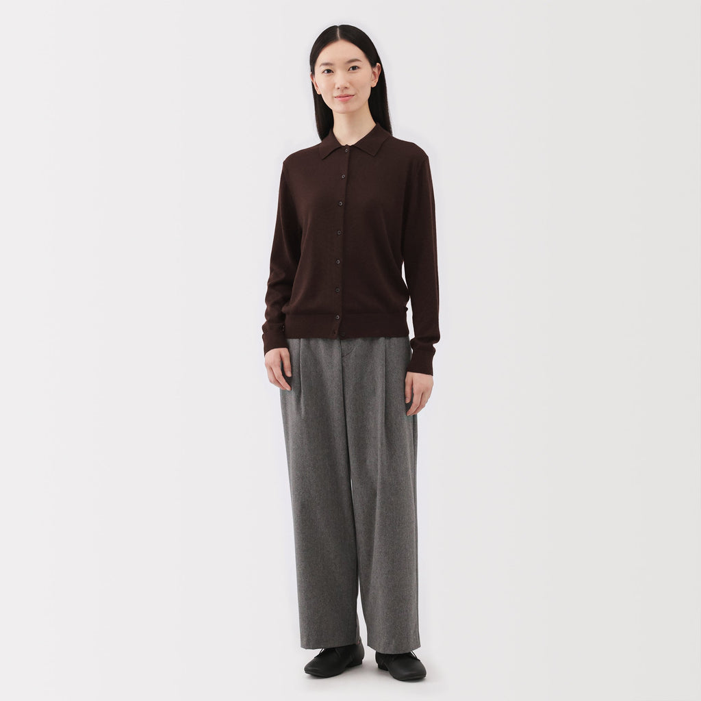 Wool Polo Cardigan