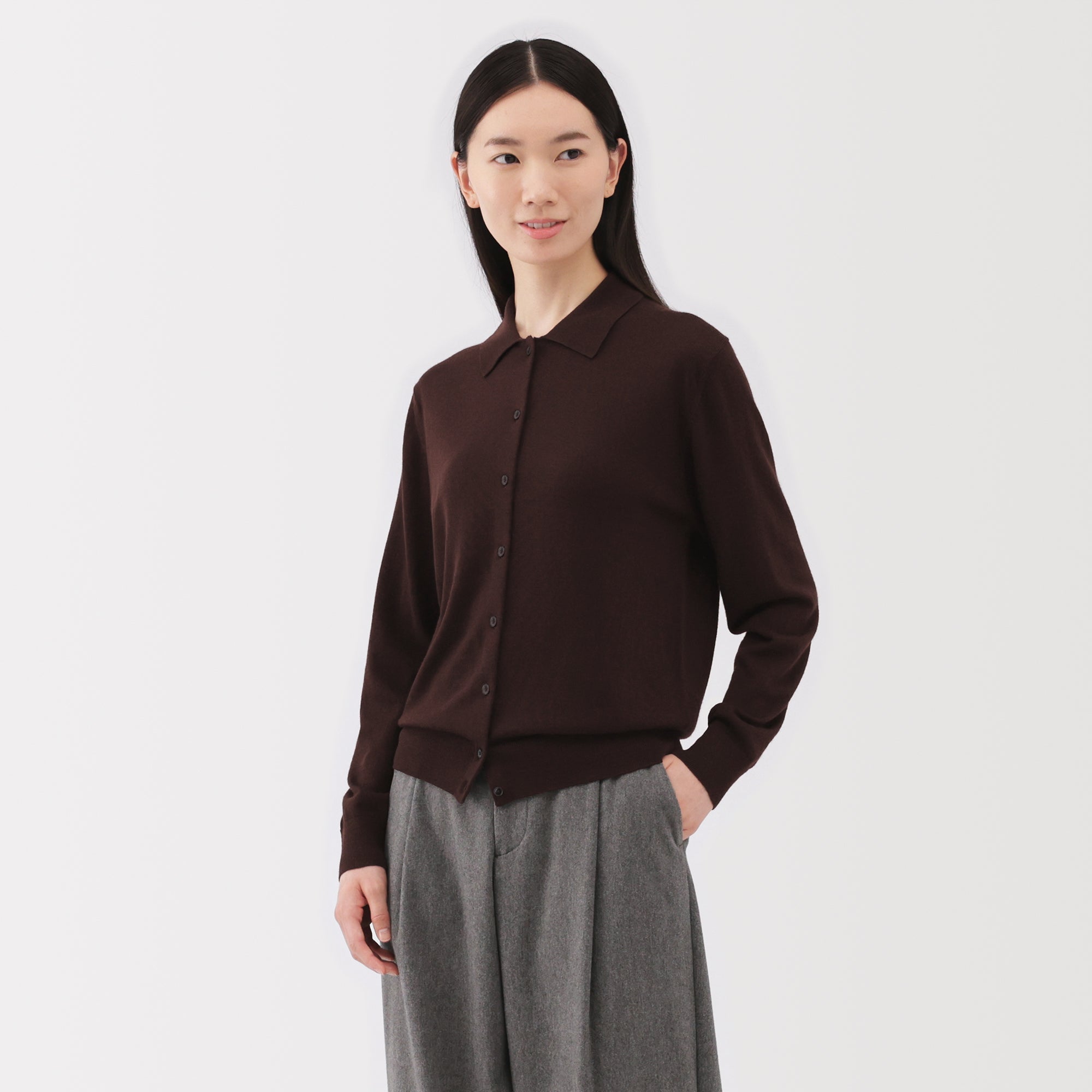 Wool Polo Cardigan Main image