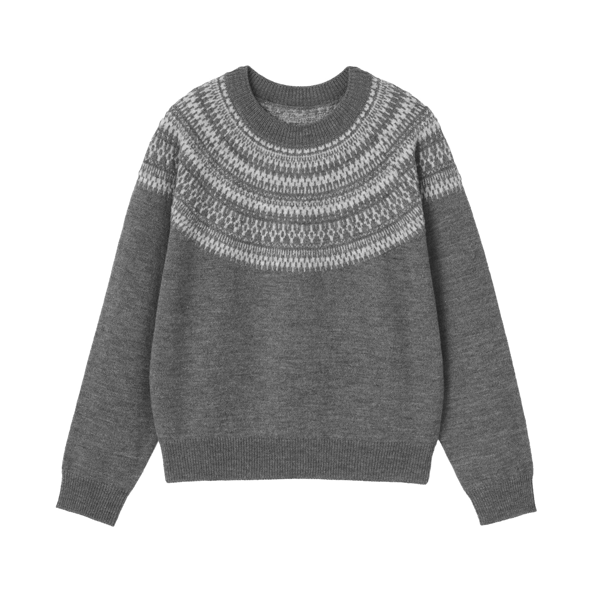 Andes Wool Blend Jacquard Sweater