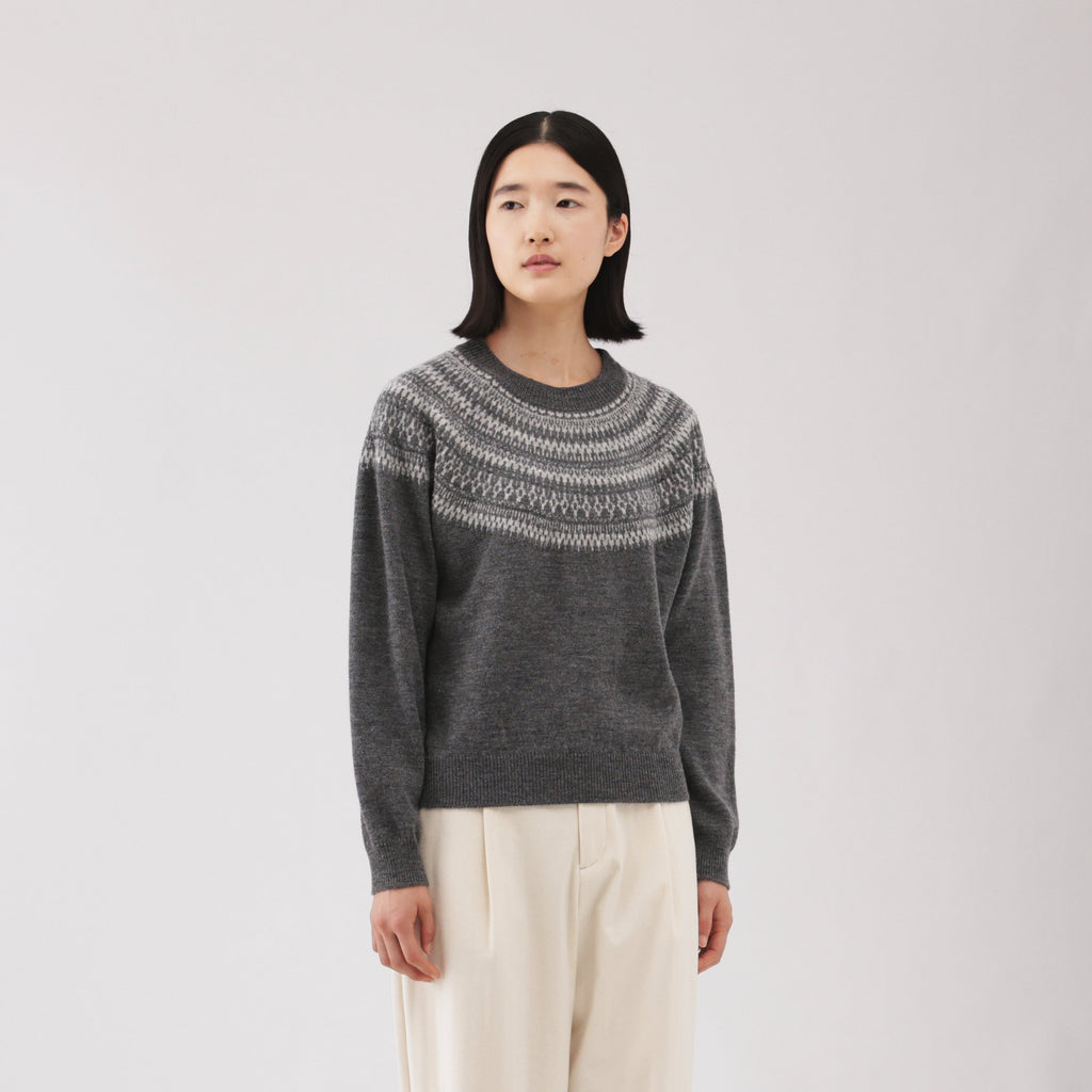 Andes Wool Blend Jacquard Sweater