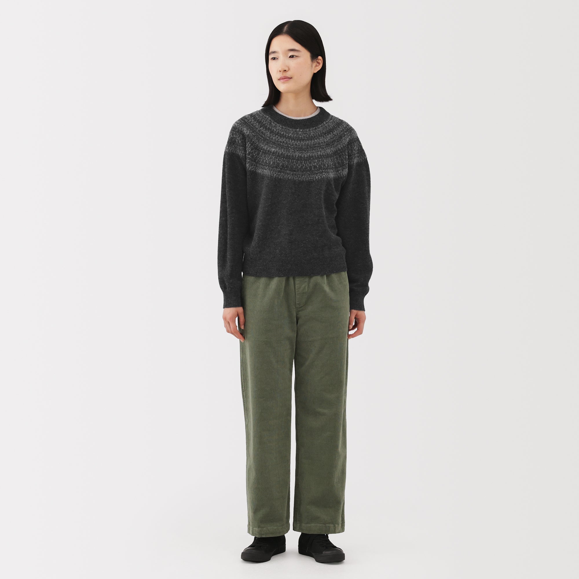 Andes Wool Blend Jacquard Sweater