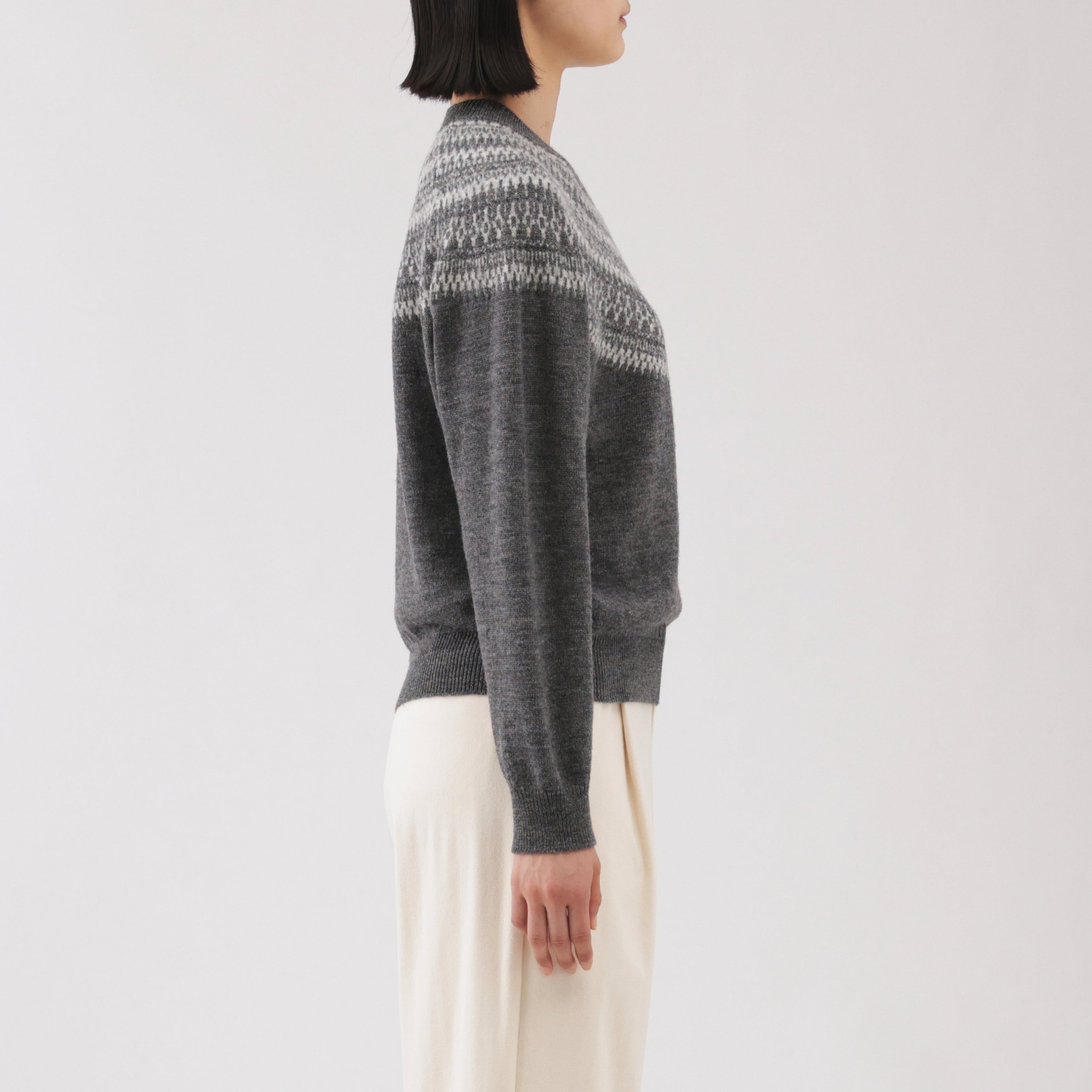 Andes Wool Blend Jacquard Sweater