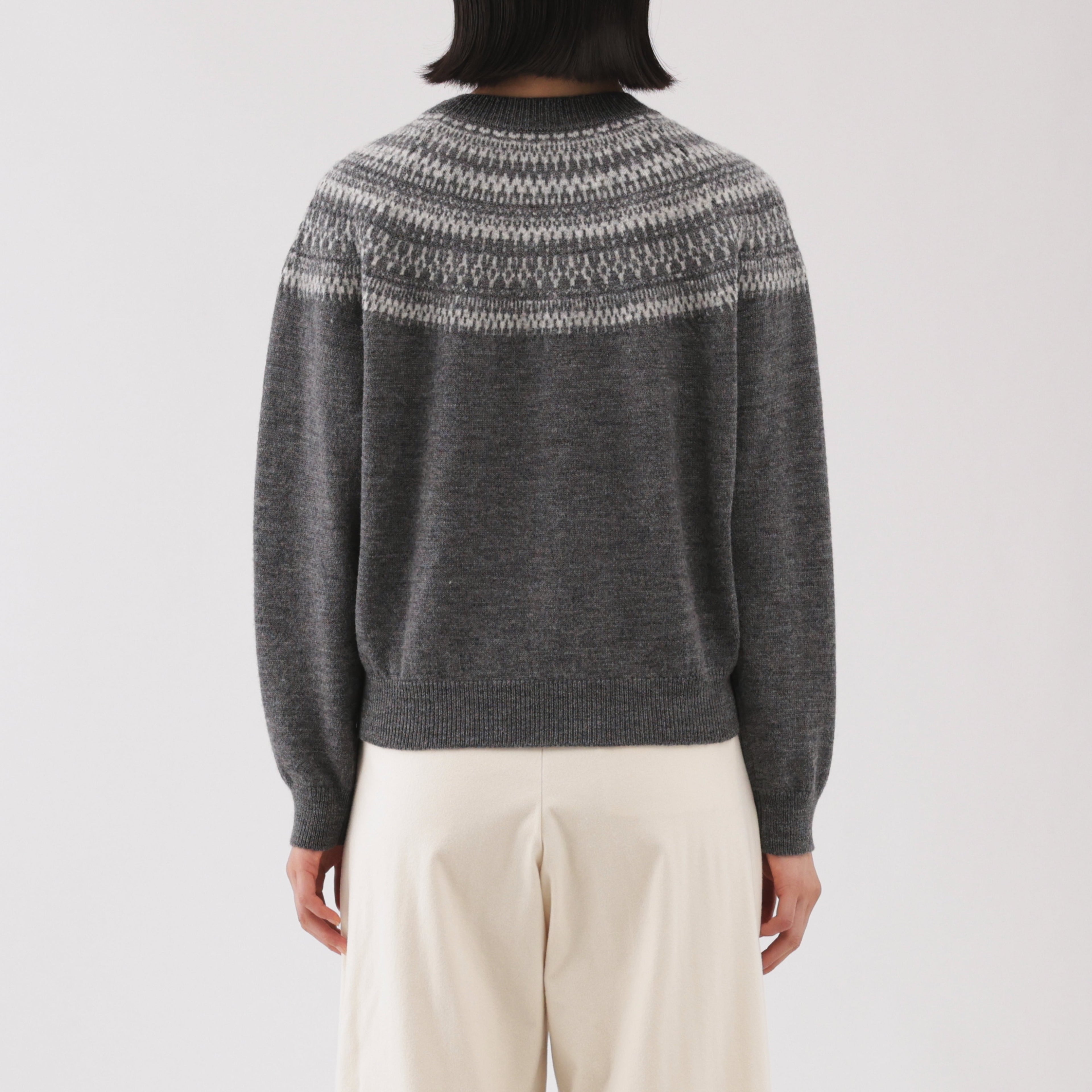 Andes Wool Blend Jacquard Sweater
