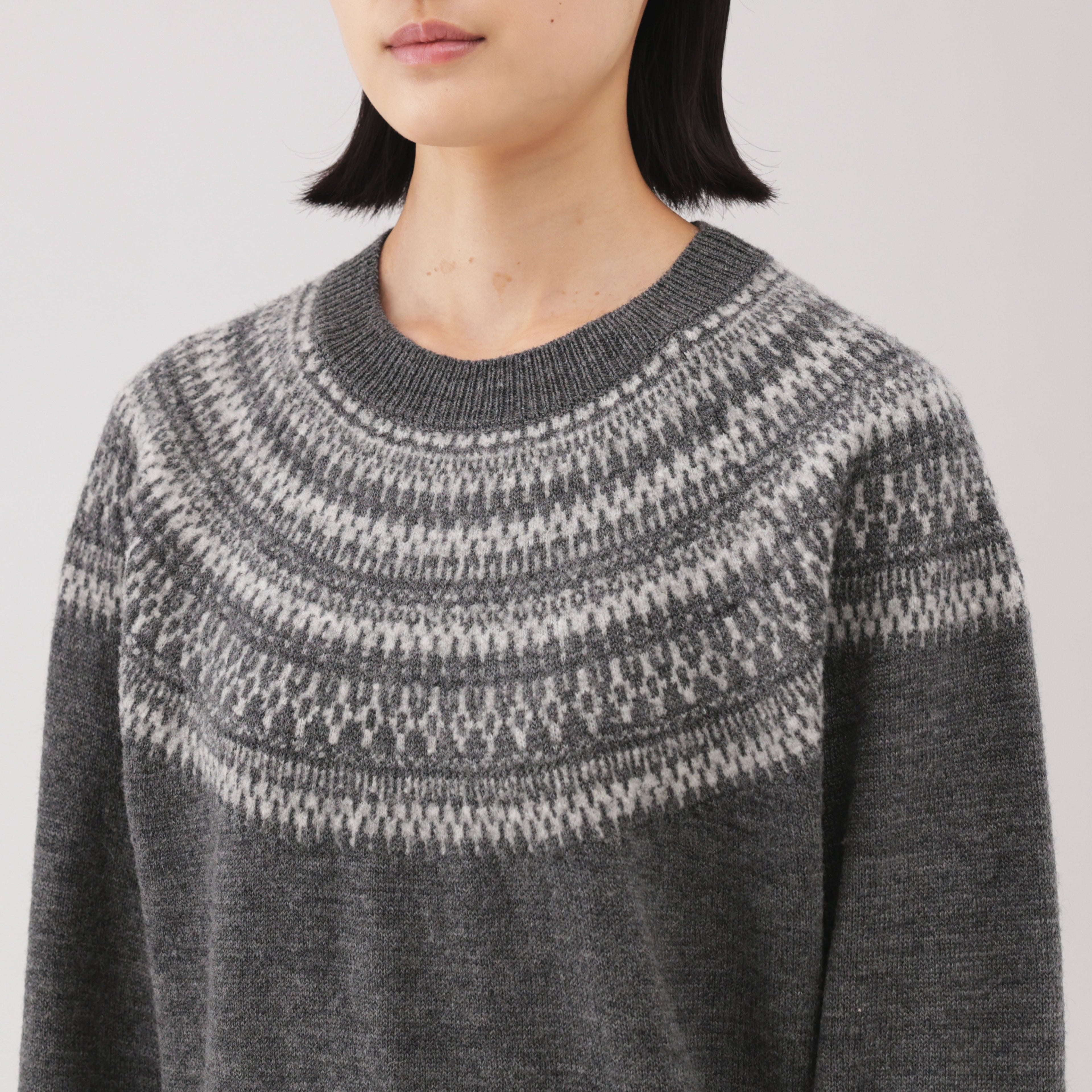 Andes Wool Blend Jacquard Sweater