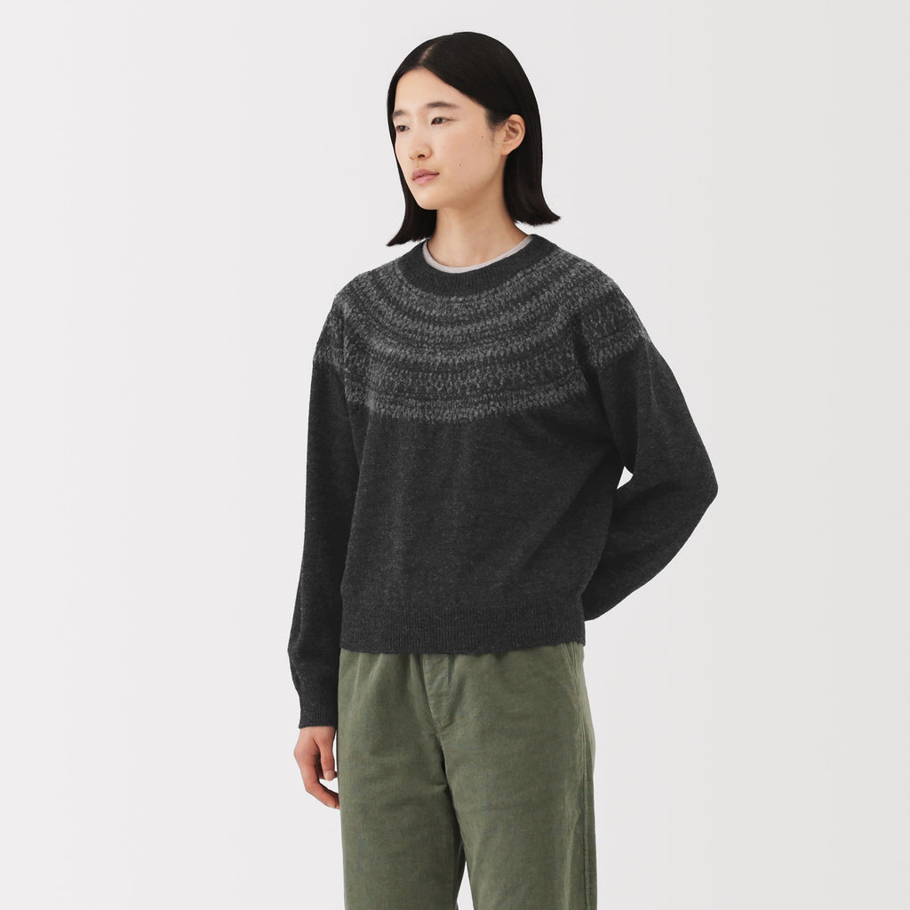 Andes Wool Blend Jacquard Sweater