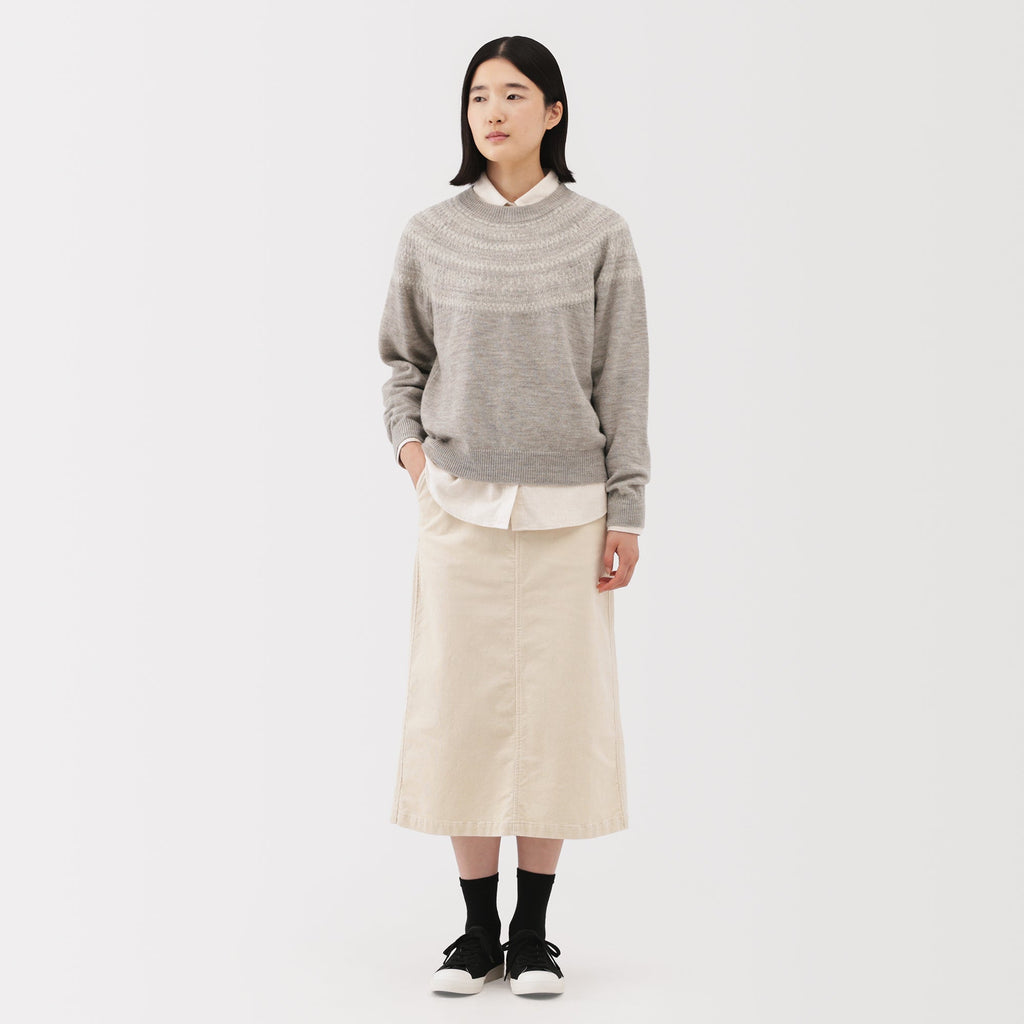 Andes Wool Blend Jacquard Sweater