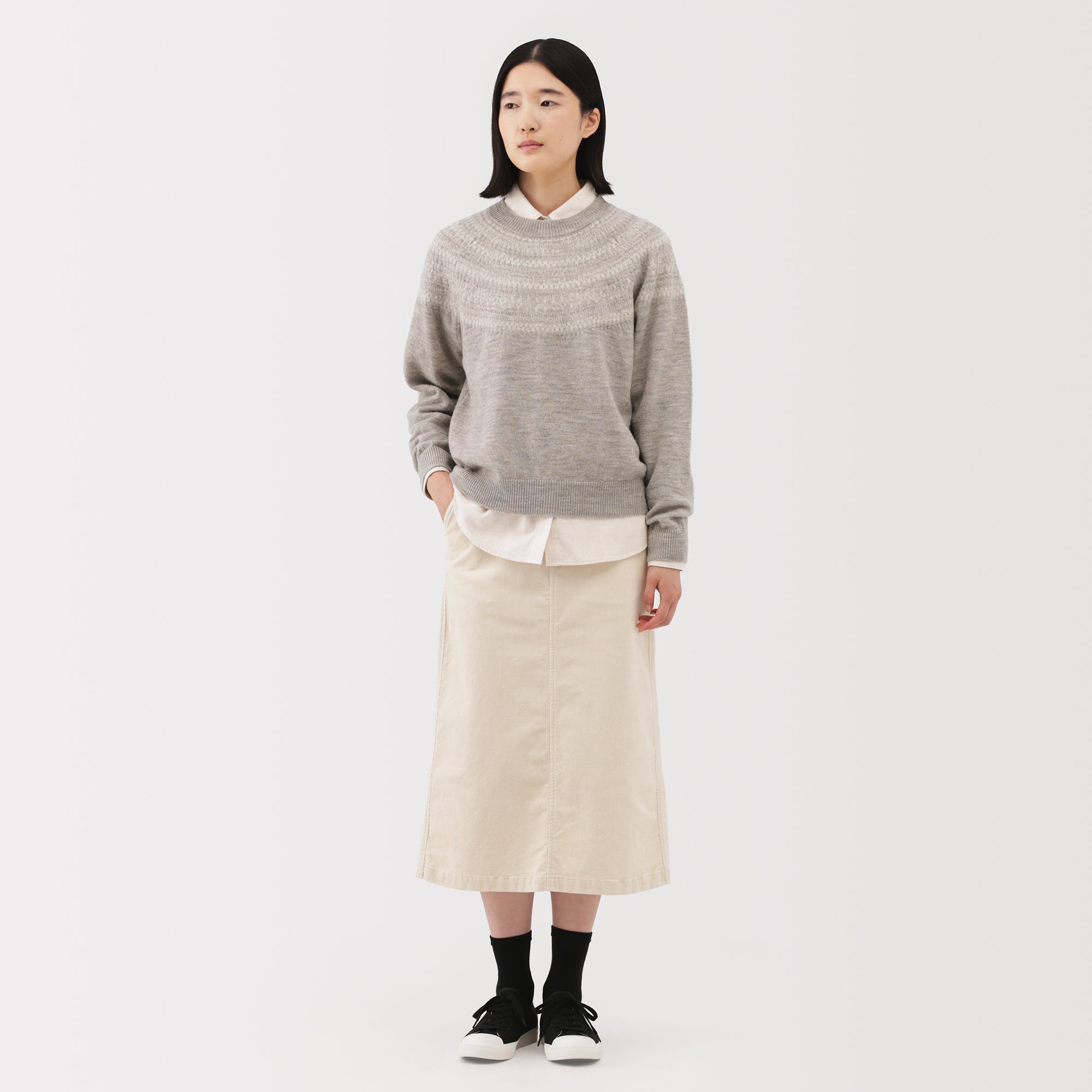 Andes Wool Blend Jacquard Sweater