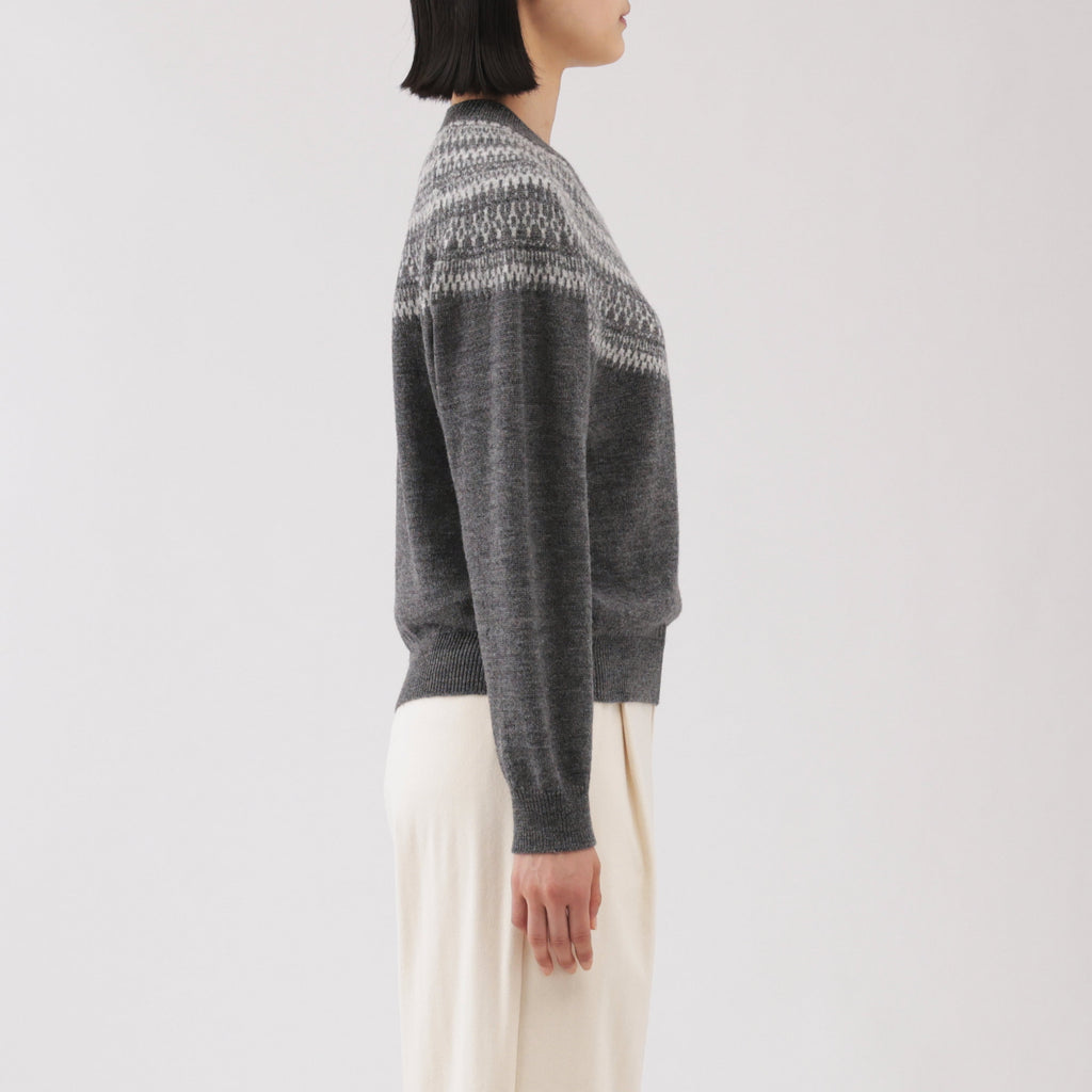 Andes Wool Blend Jacquard Sweater