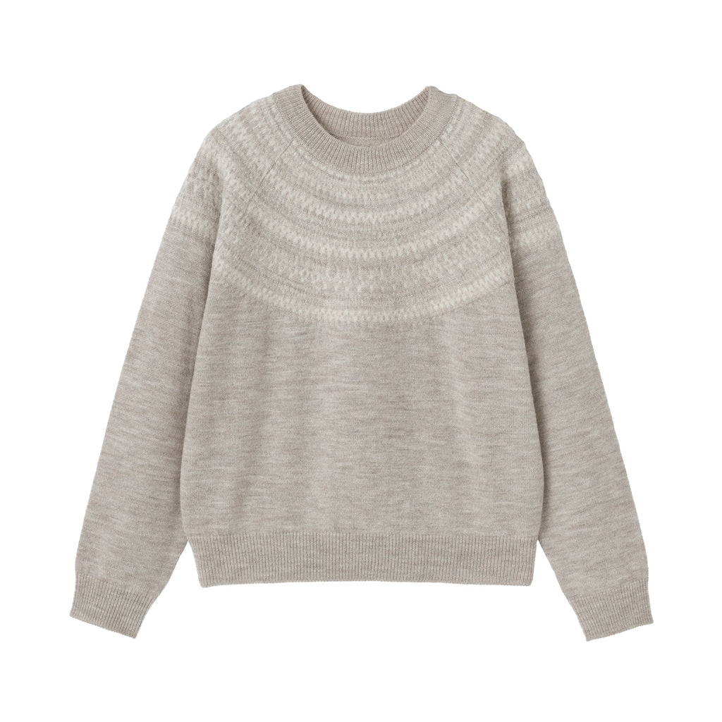 Andes Wool Blend Jacquard Sweater