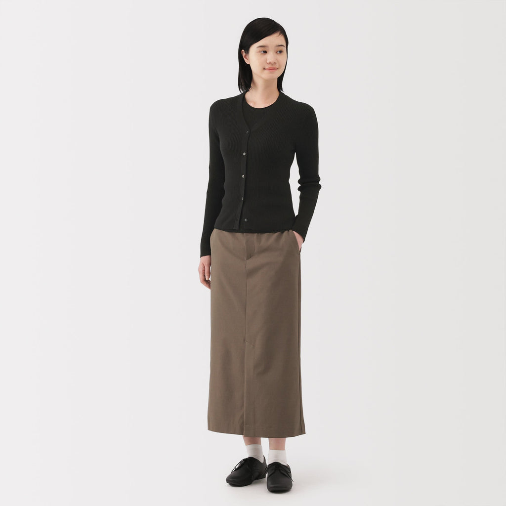 Lyocell Blend V-Neck Cardigan