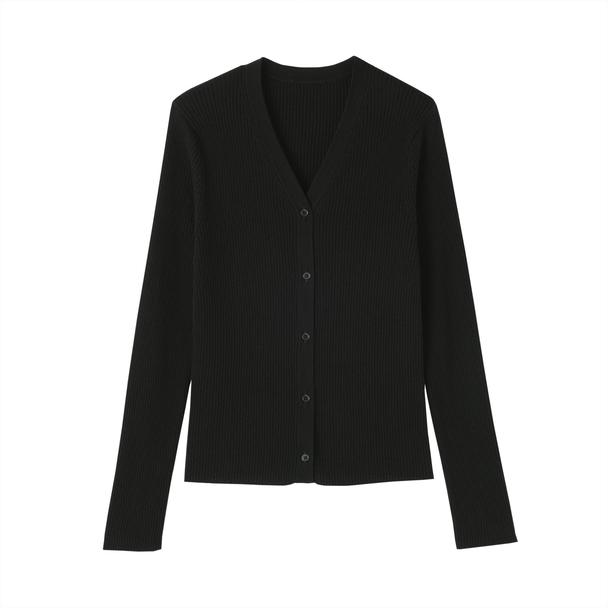 Lyocell Blend V-Neck Cardigan