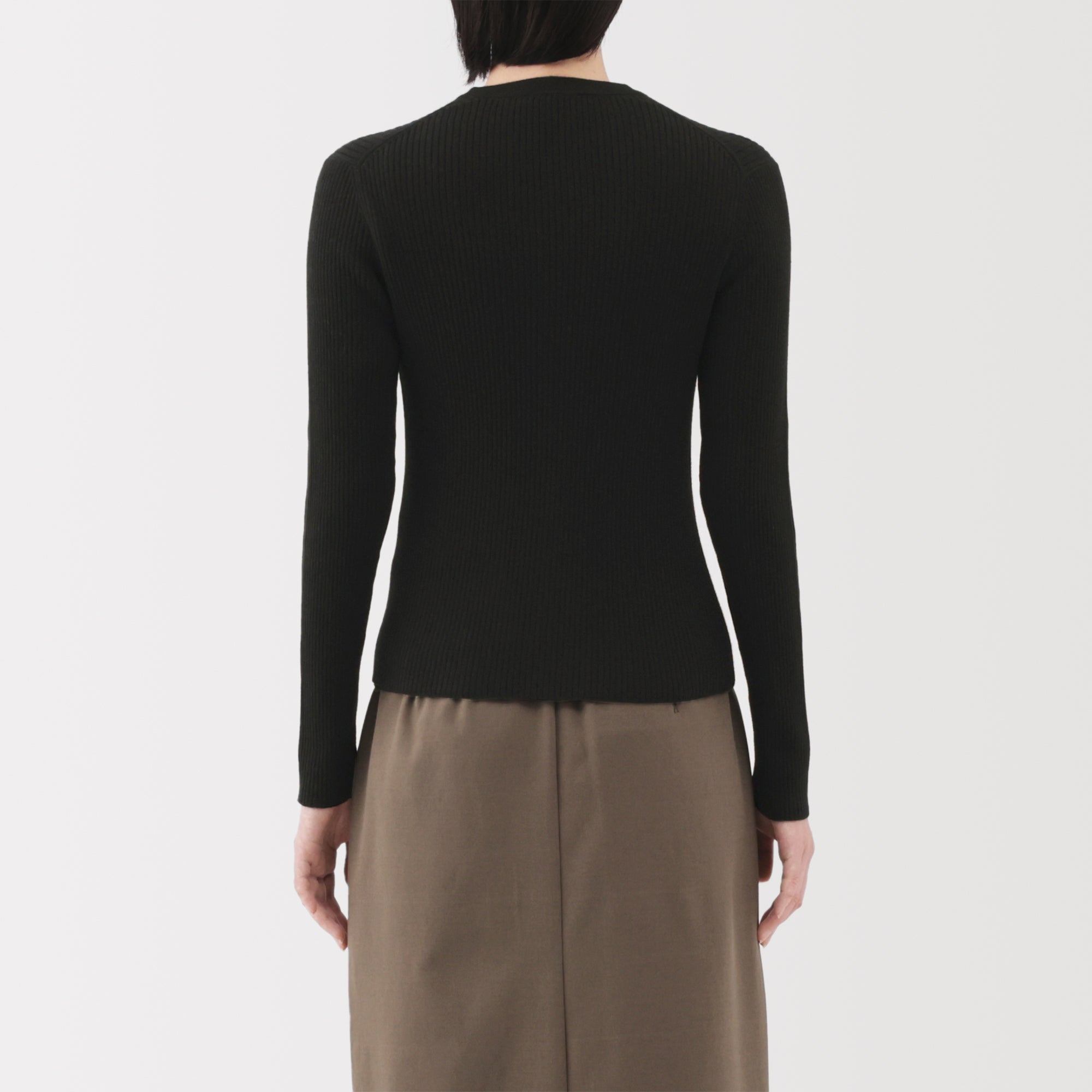 Lyocell Blend V-Neck Cardigan