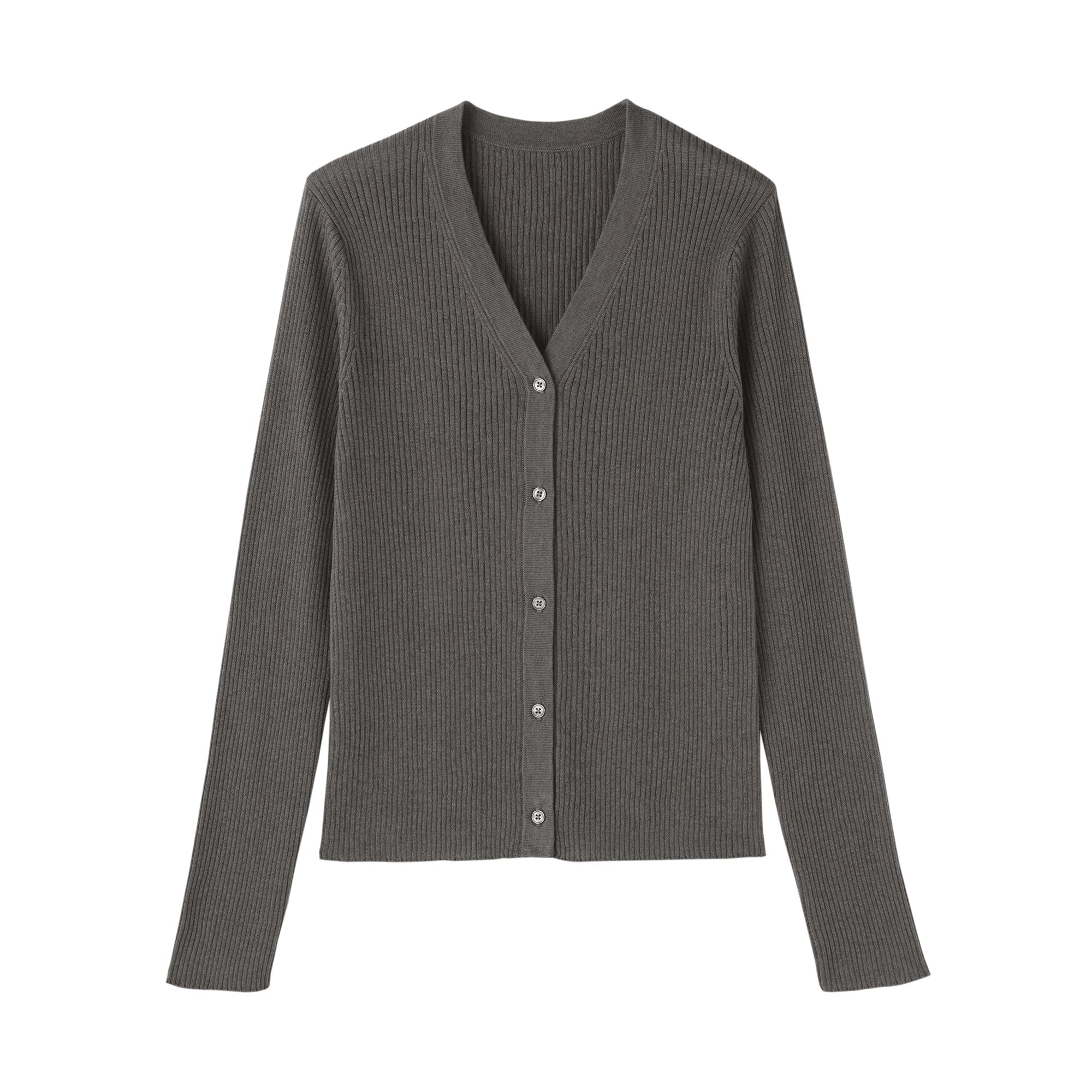Lyocell Blend V-Neck Cardigan
