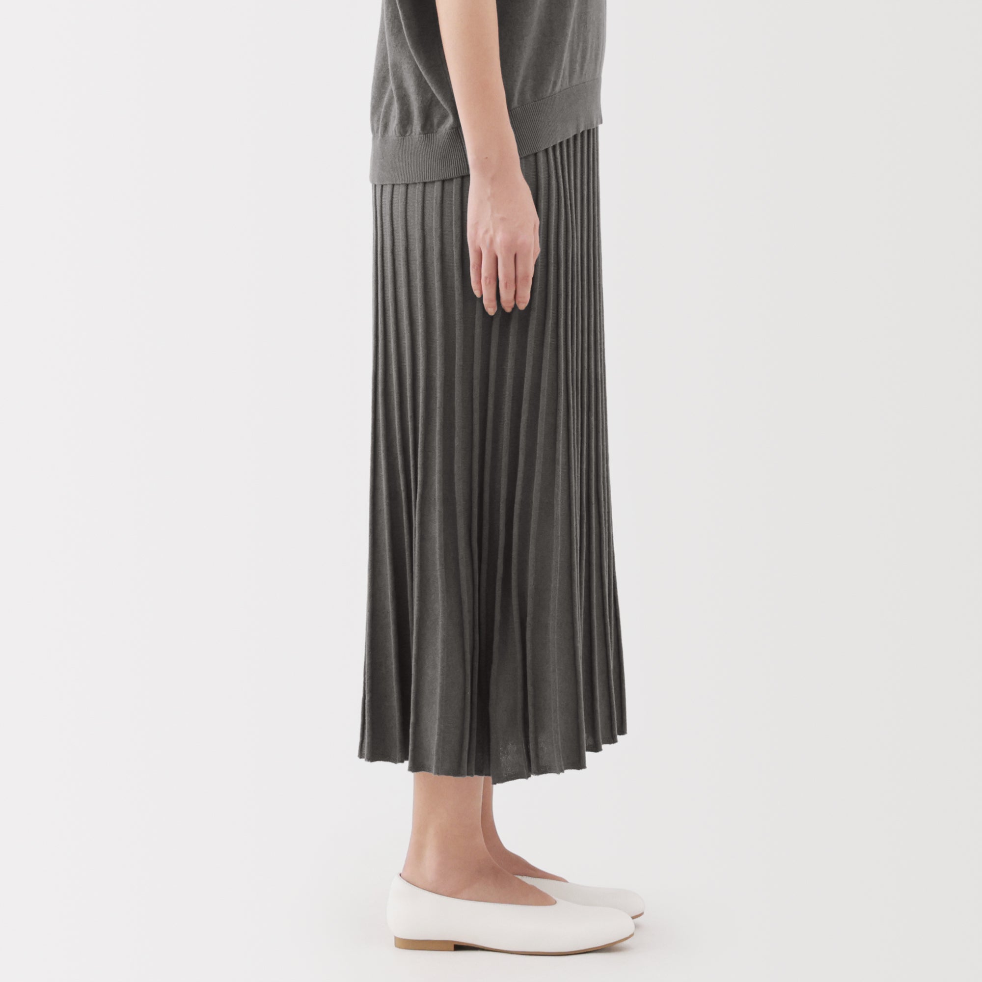 Lyocell Blend Flare Skirt