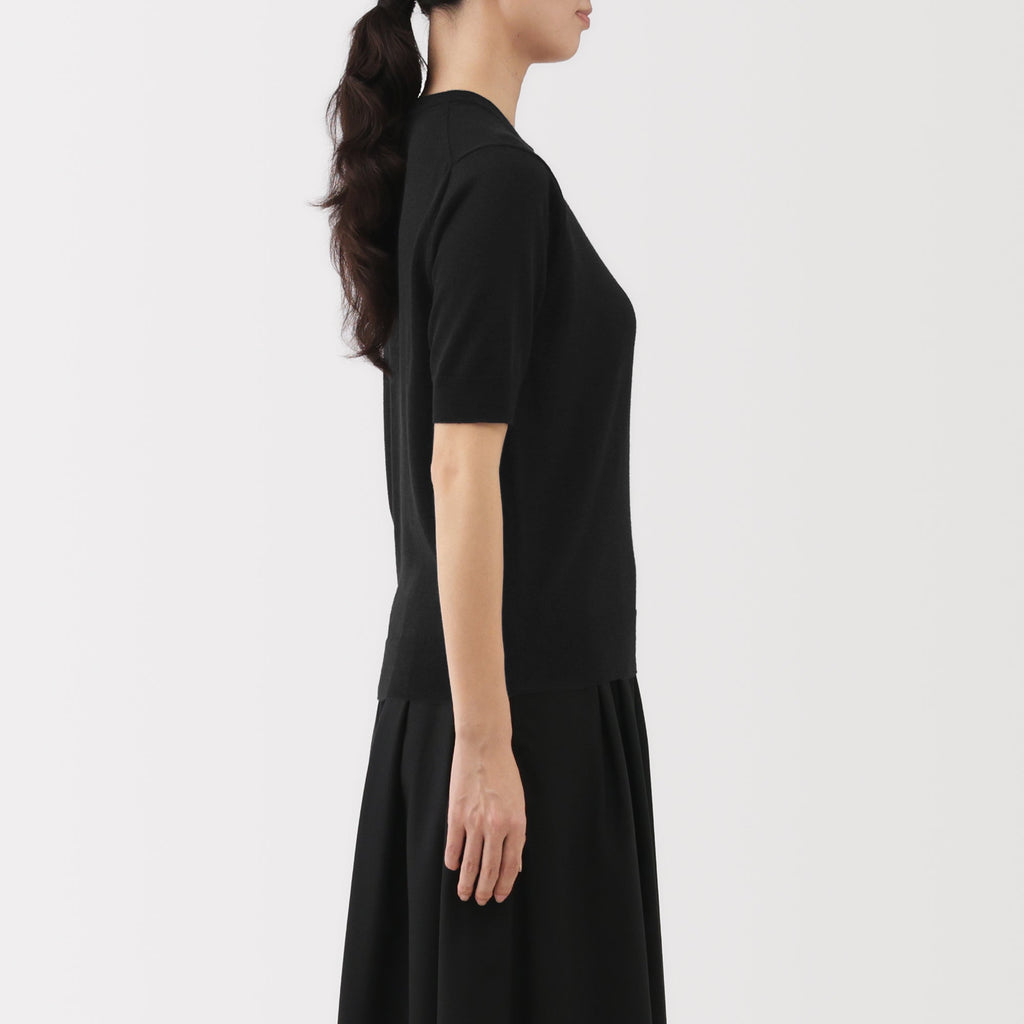 Wool Half Sleeve Sweater