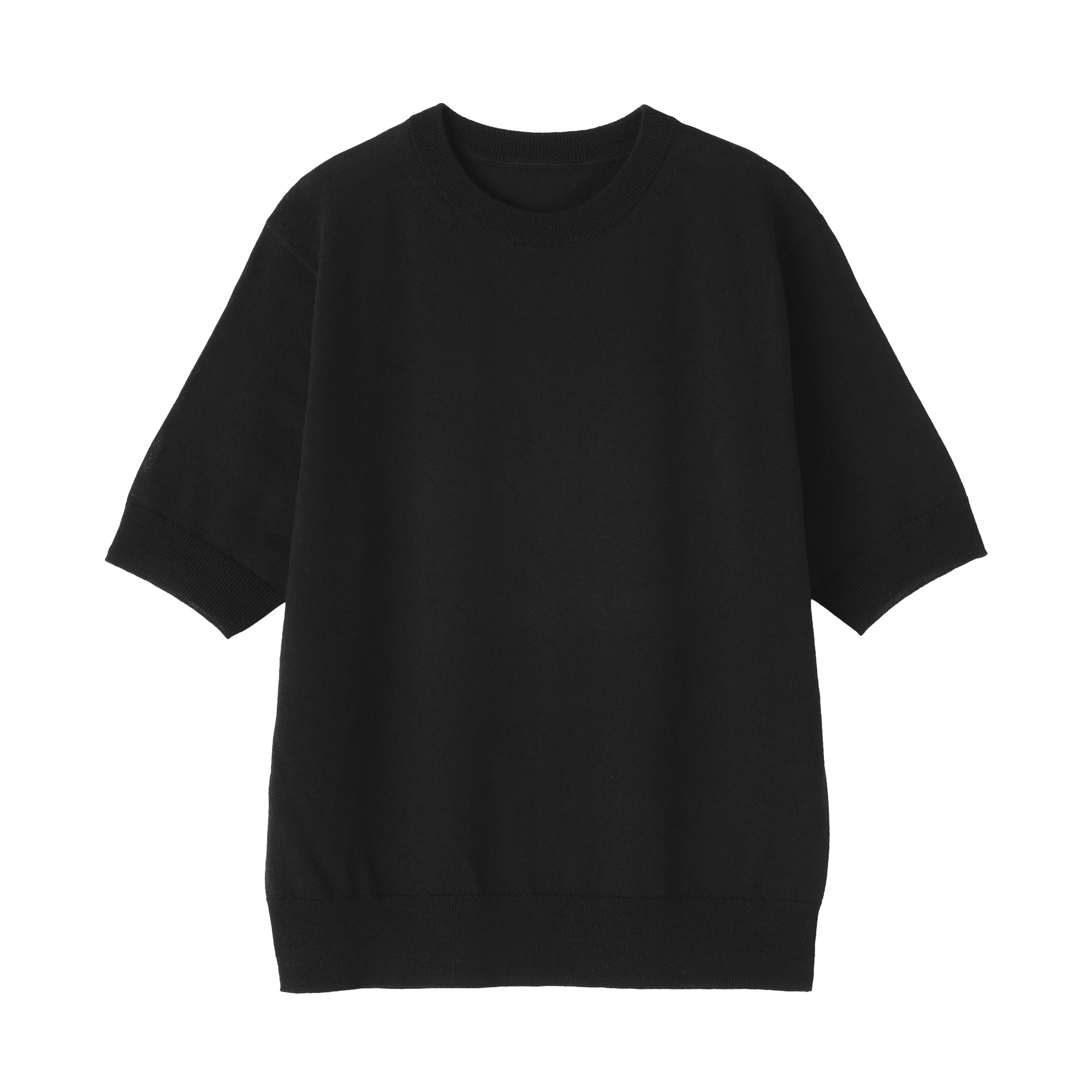 Wool Half Sleeve Sweater