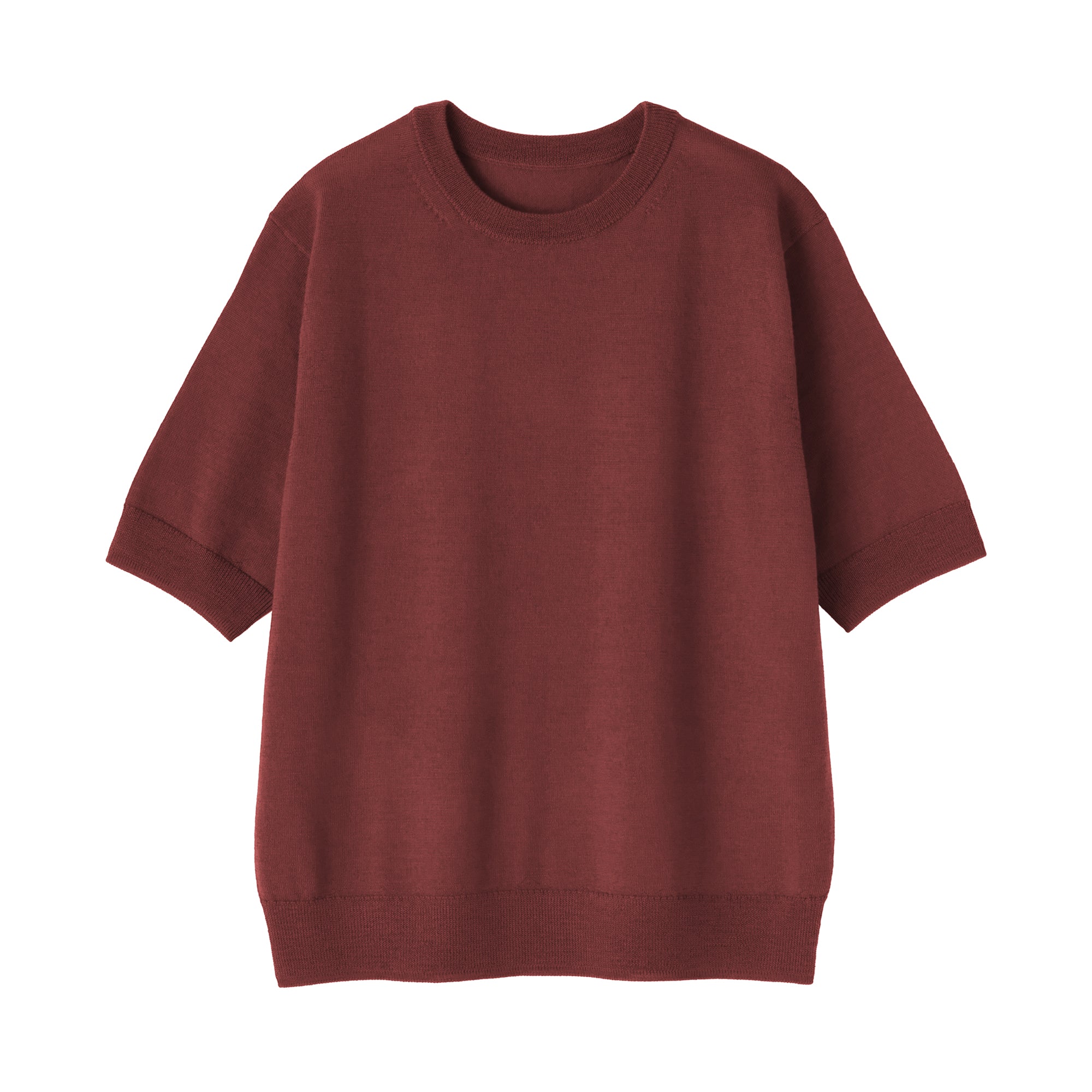 Wool Half Sleeve Sweater