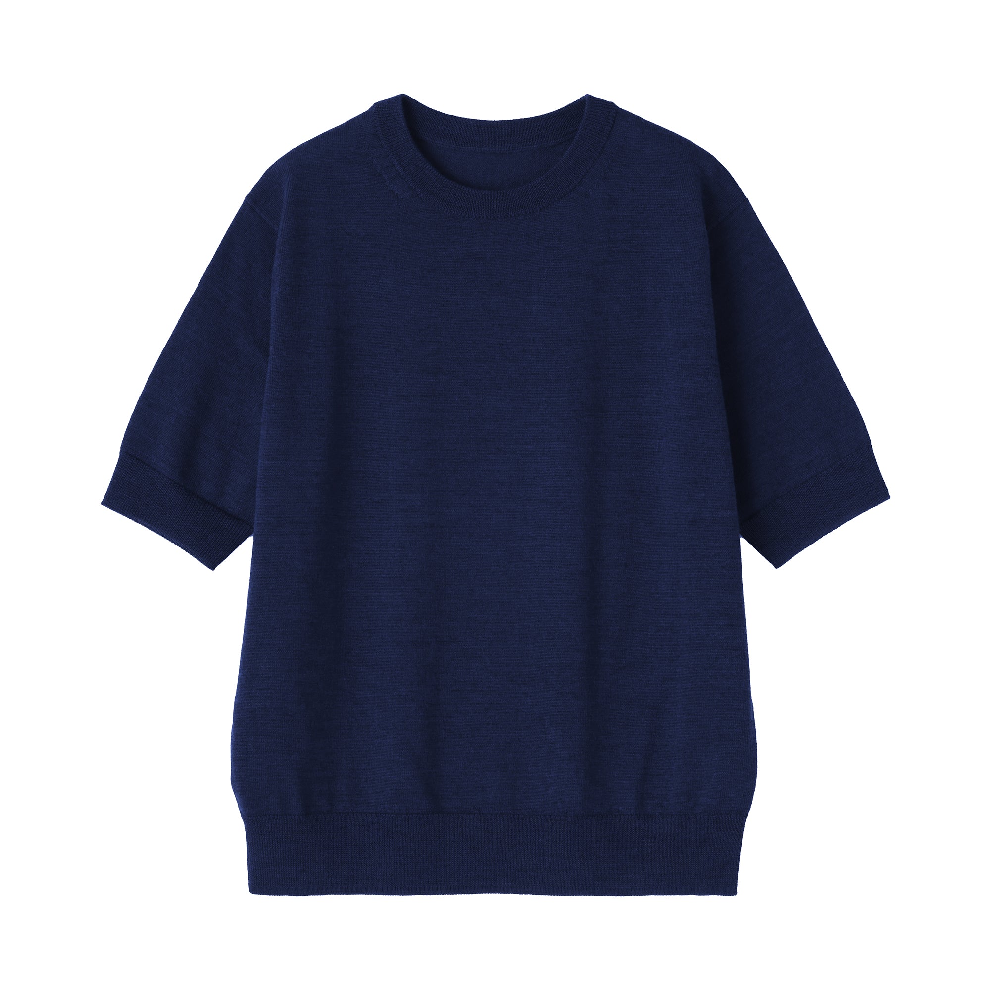 Wool Half Sleeve Sweater