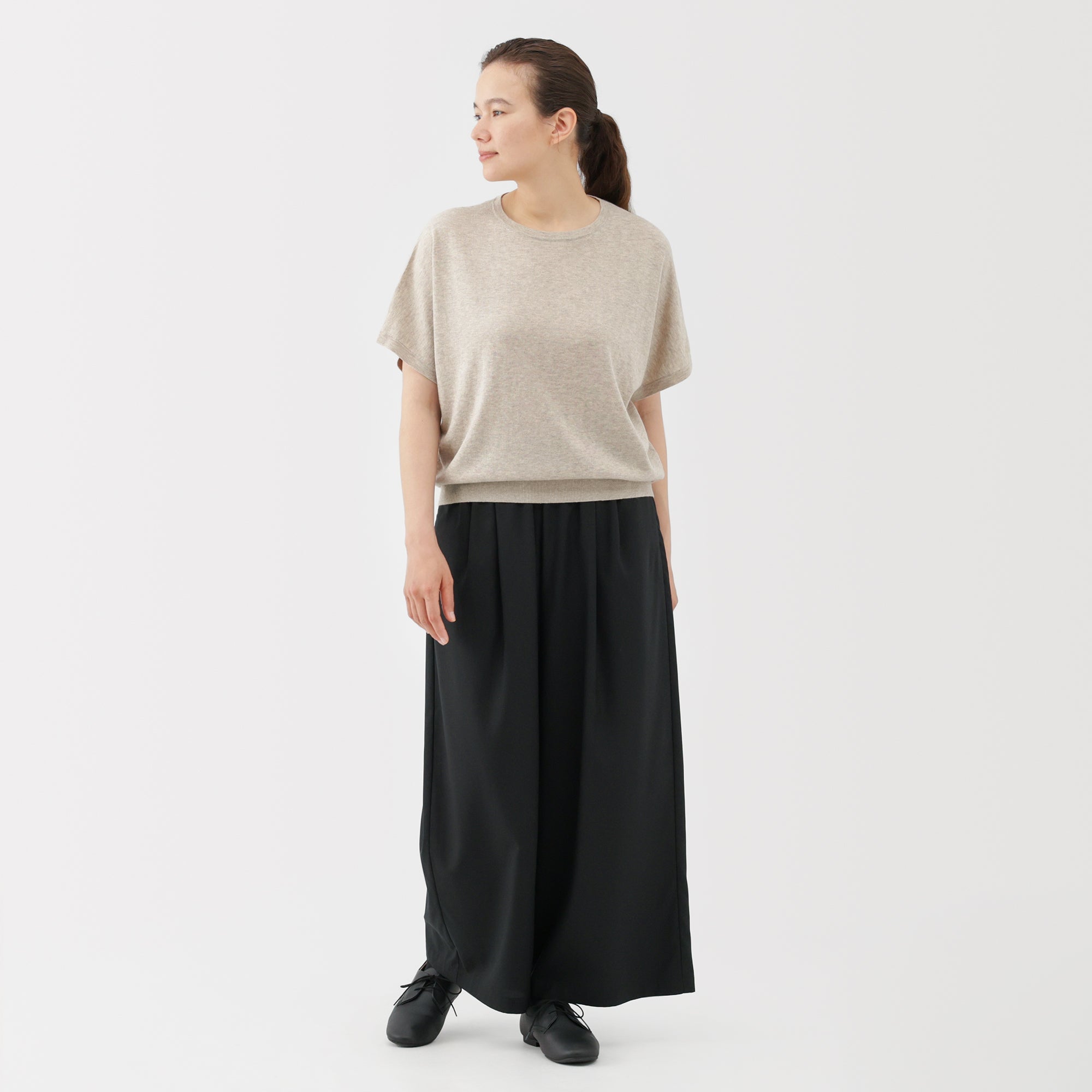 Lyocell Blend Dolman Sleeve Sweater