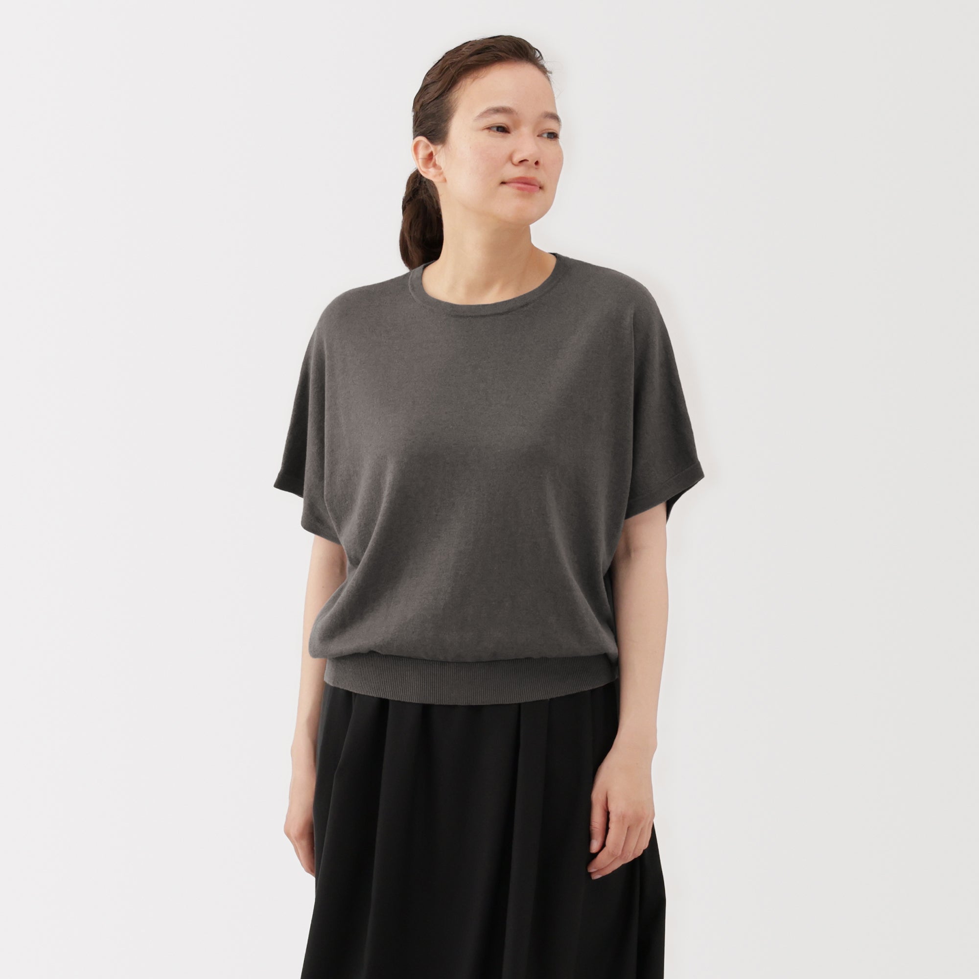 Lyocell Blend Dolman Sleeve Sweater