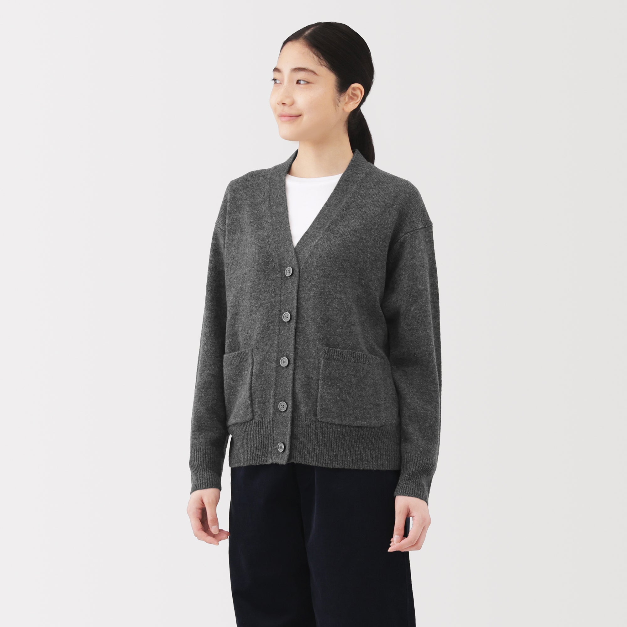 Wool V-Neck Cardigan