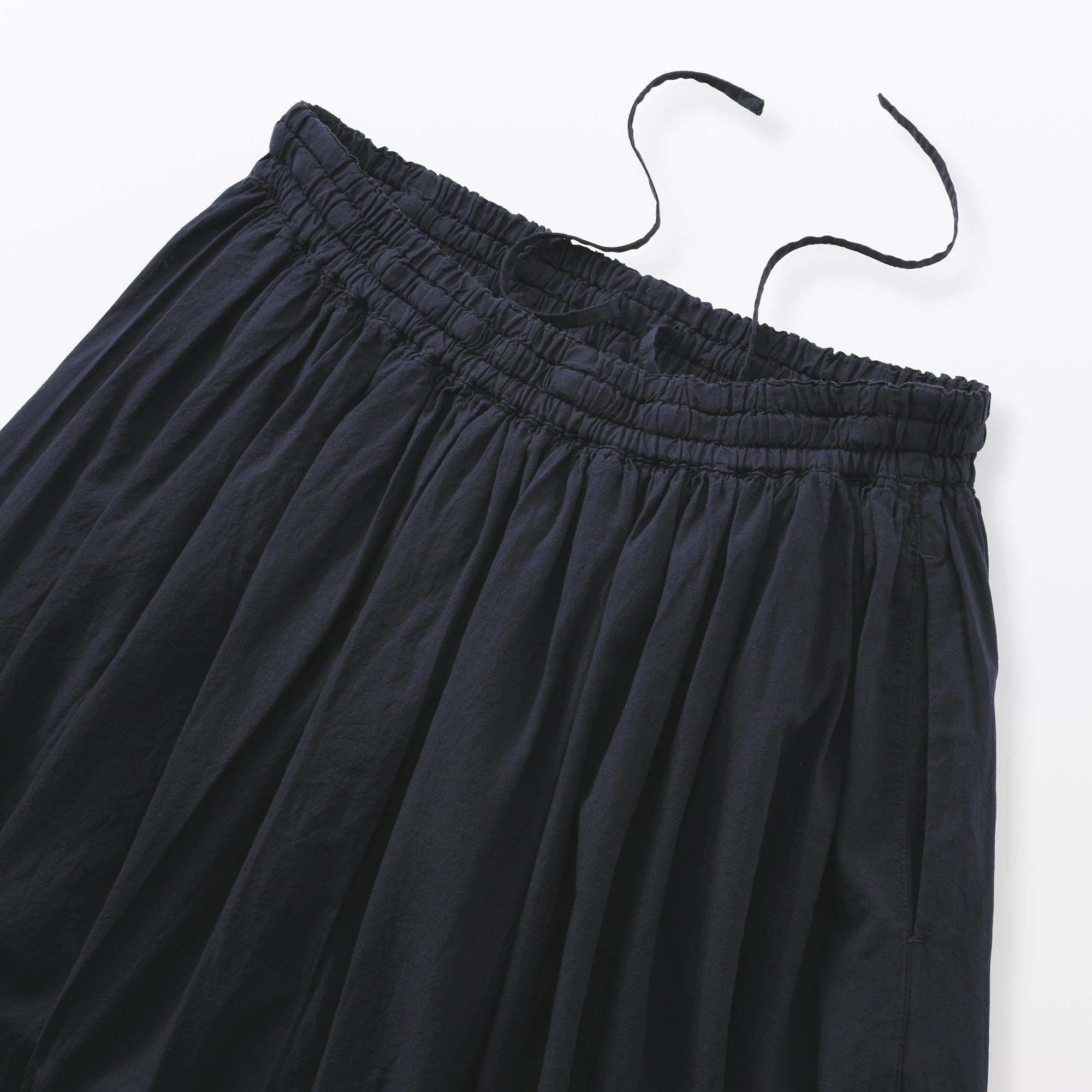 Cotton Voile Gathered Skirt