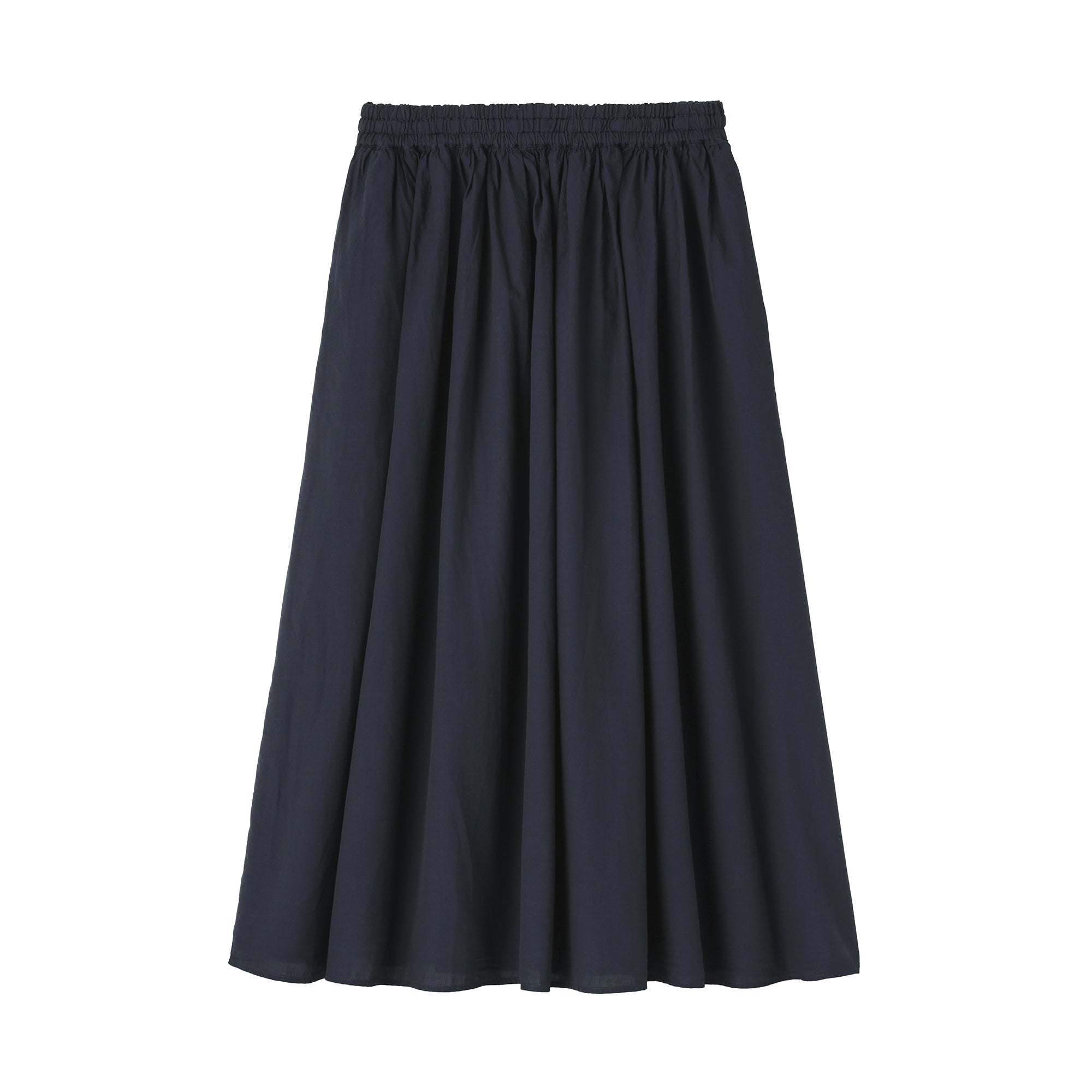Cotton Voile Gathered Skirt