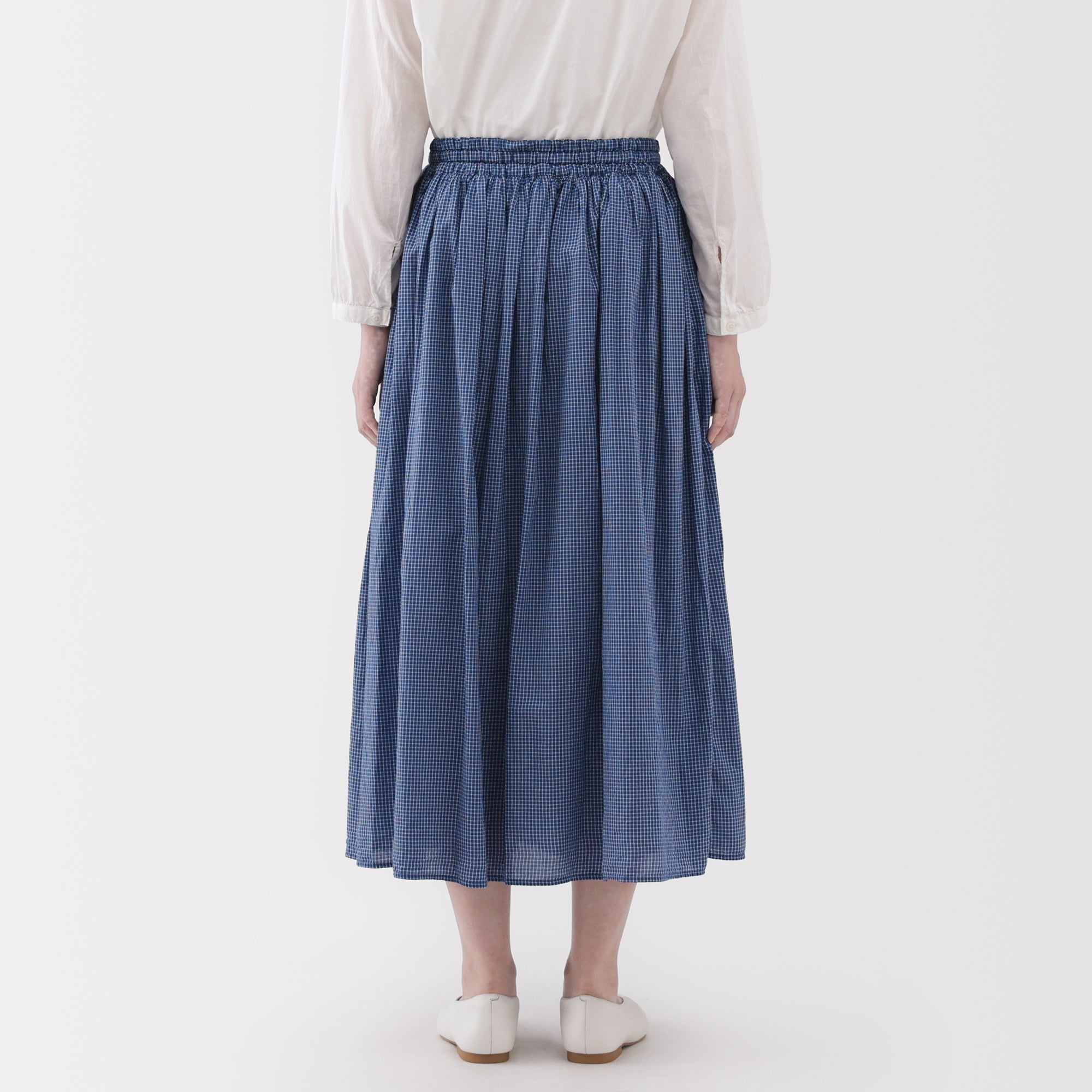 Cotton Voile Gathered Skirt