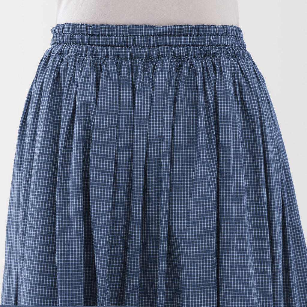 Cotton Voile Gathered Skirt