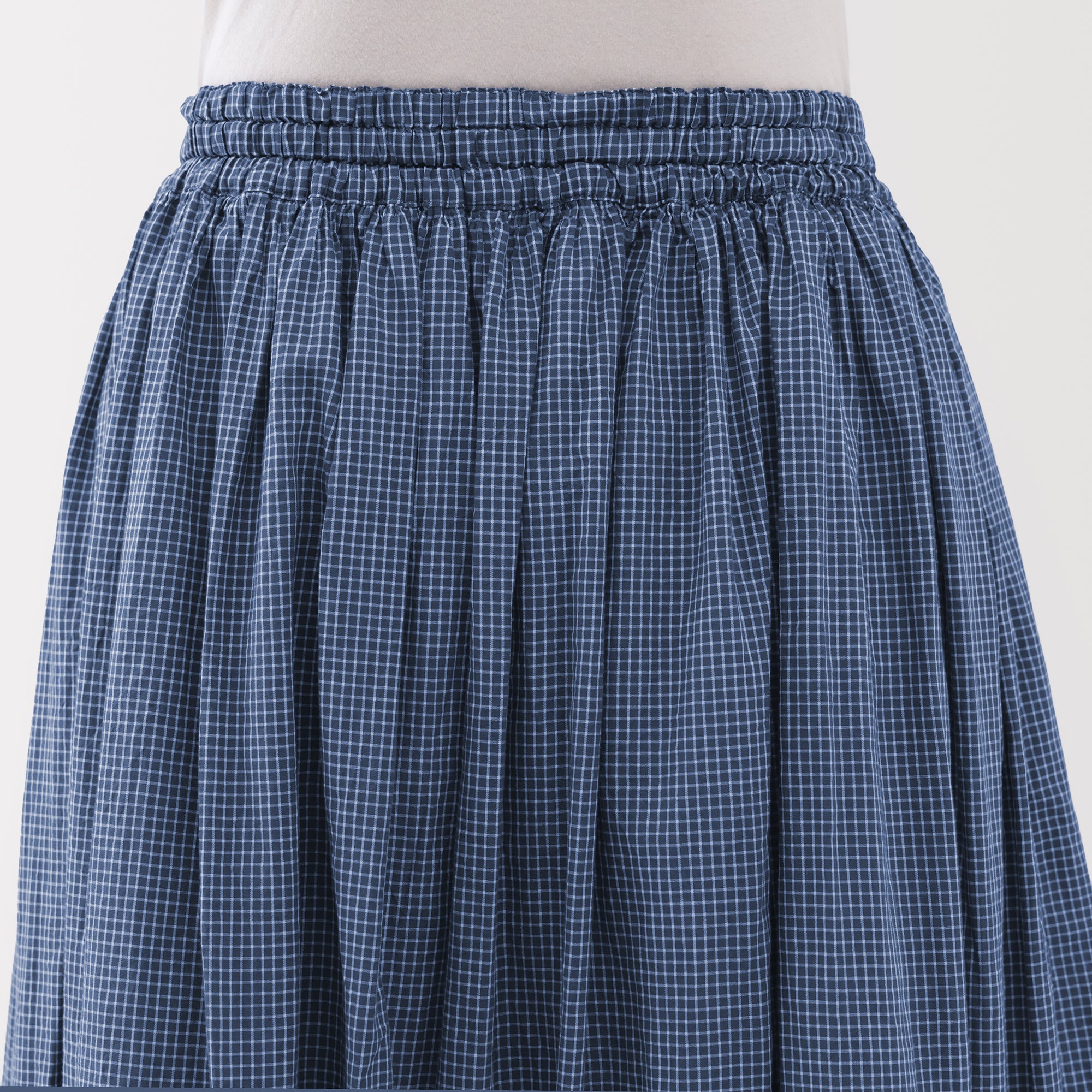 Cotton Voile Gathered Skirt