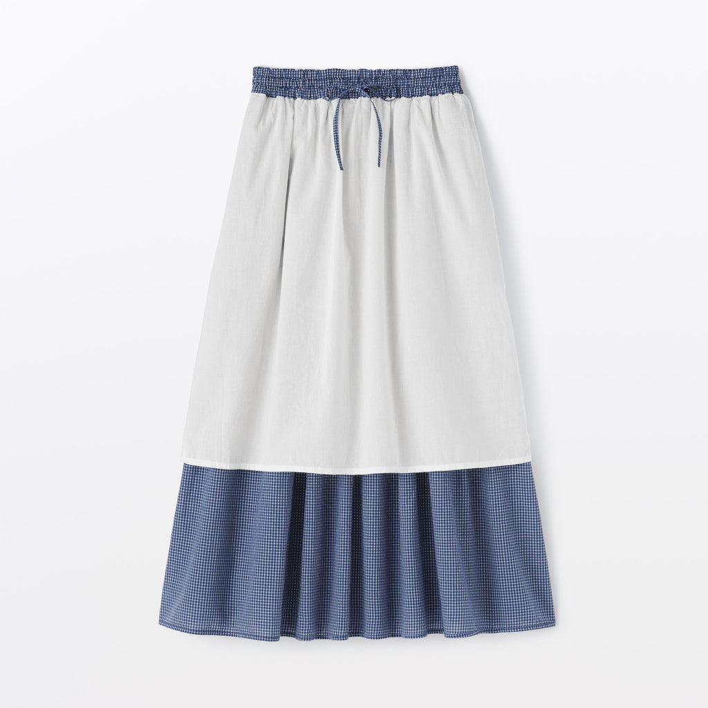Cotton Voile Gathered Skirt