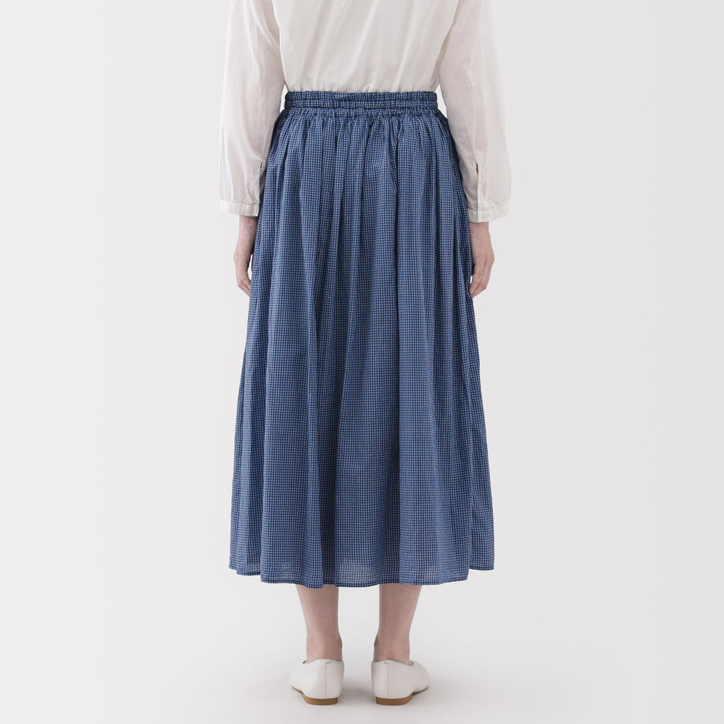 Cotton Voile Gathered Skirt
