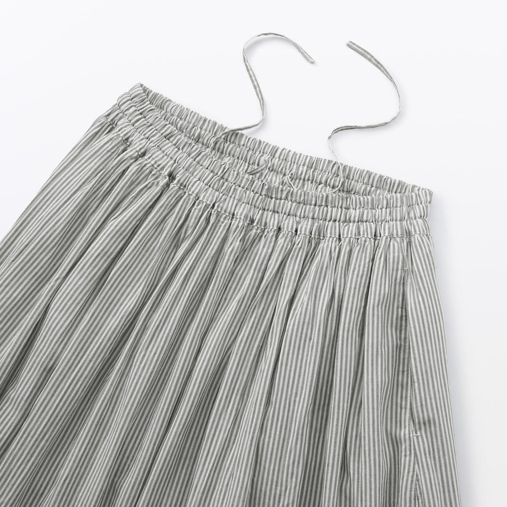 Cotton Voile Gathered Skirt