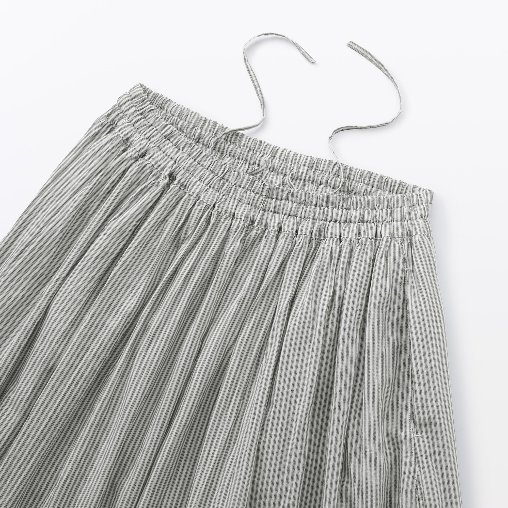 Cotton Voile Gathered Skirt