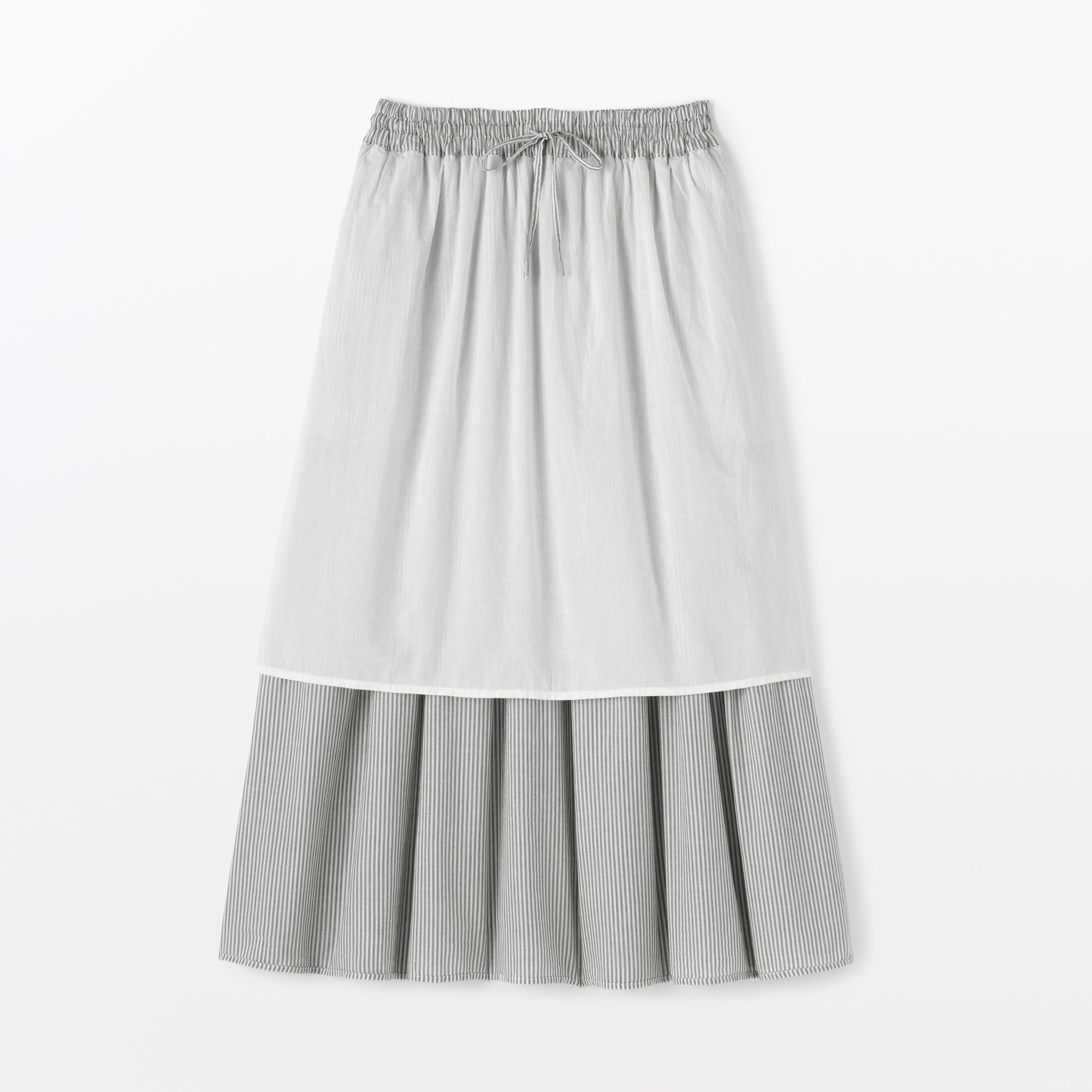 Cotton Voile Gathered Skirt
