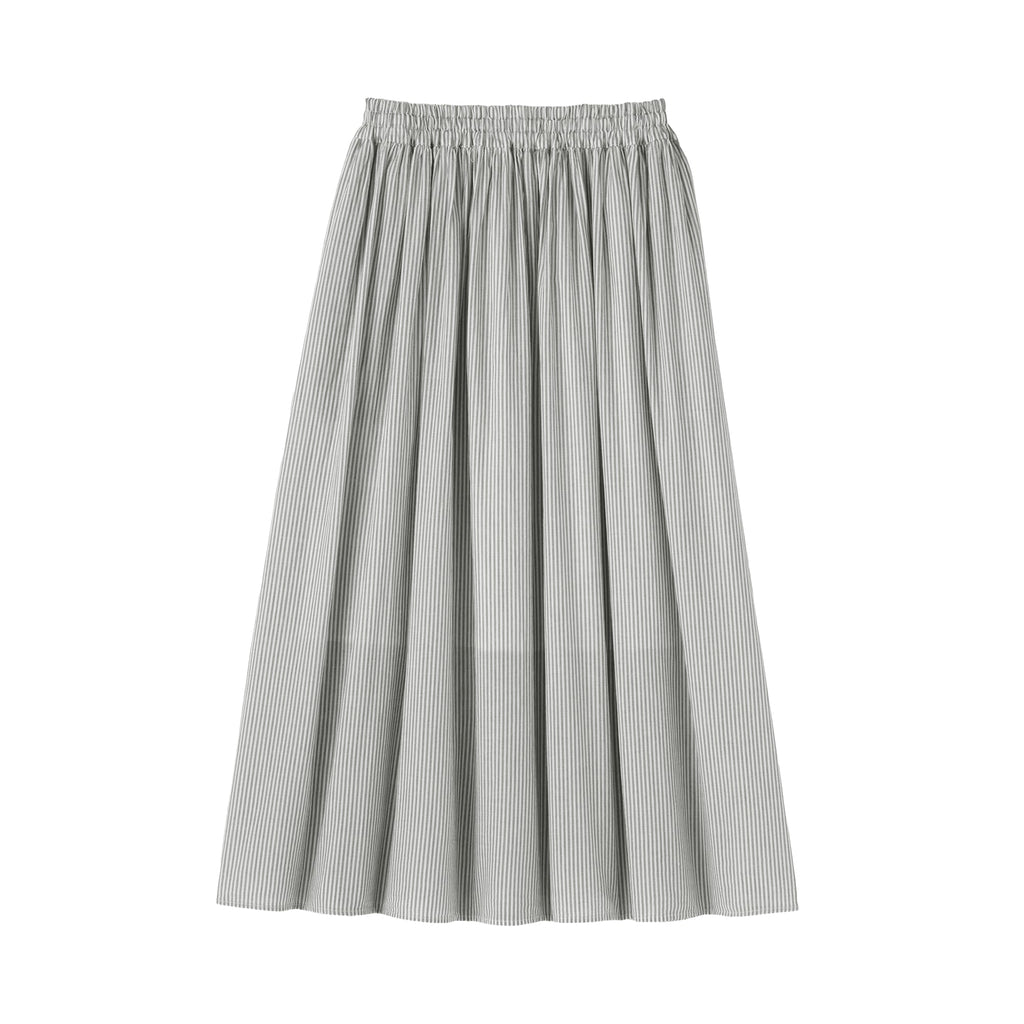 Cotton Voile Gathered Skirt