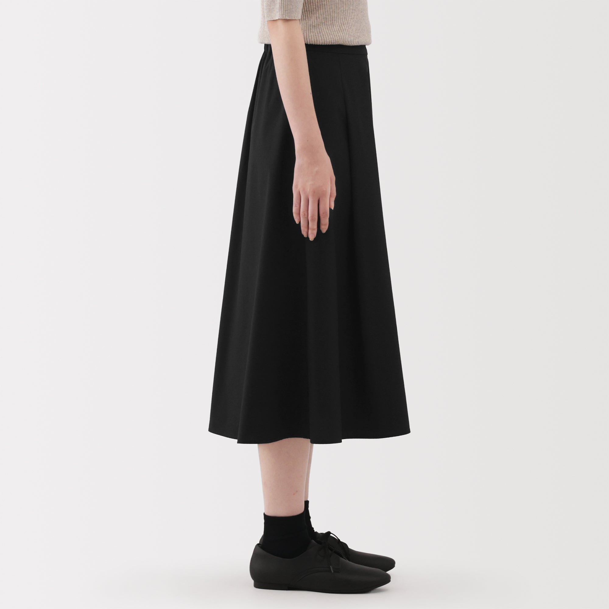 Broadcloth Flared Skirt